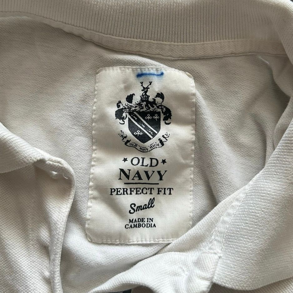 Old Navy old navy white knit long sleeve collared shirt Size S / US 4 / IT 40 - 4 Thumbnail
