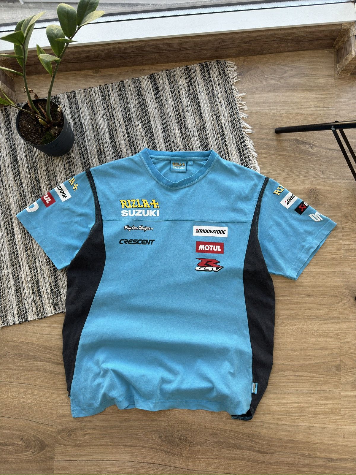 Other Rizla Suzuki Racing Team Big Logo Blue T-shirt Size L Men Size US L / EU 52-54 / 3 - 2 Thumbnail