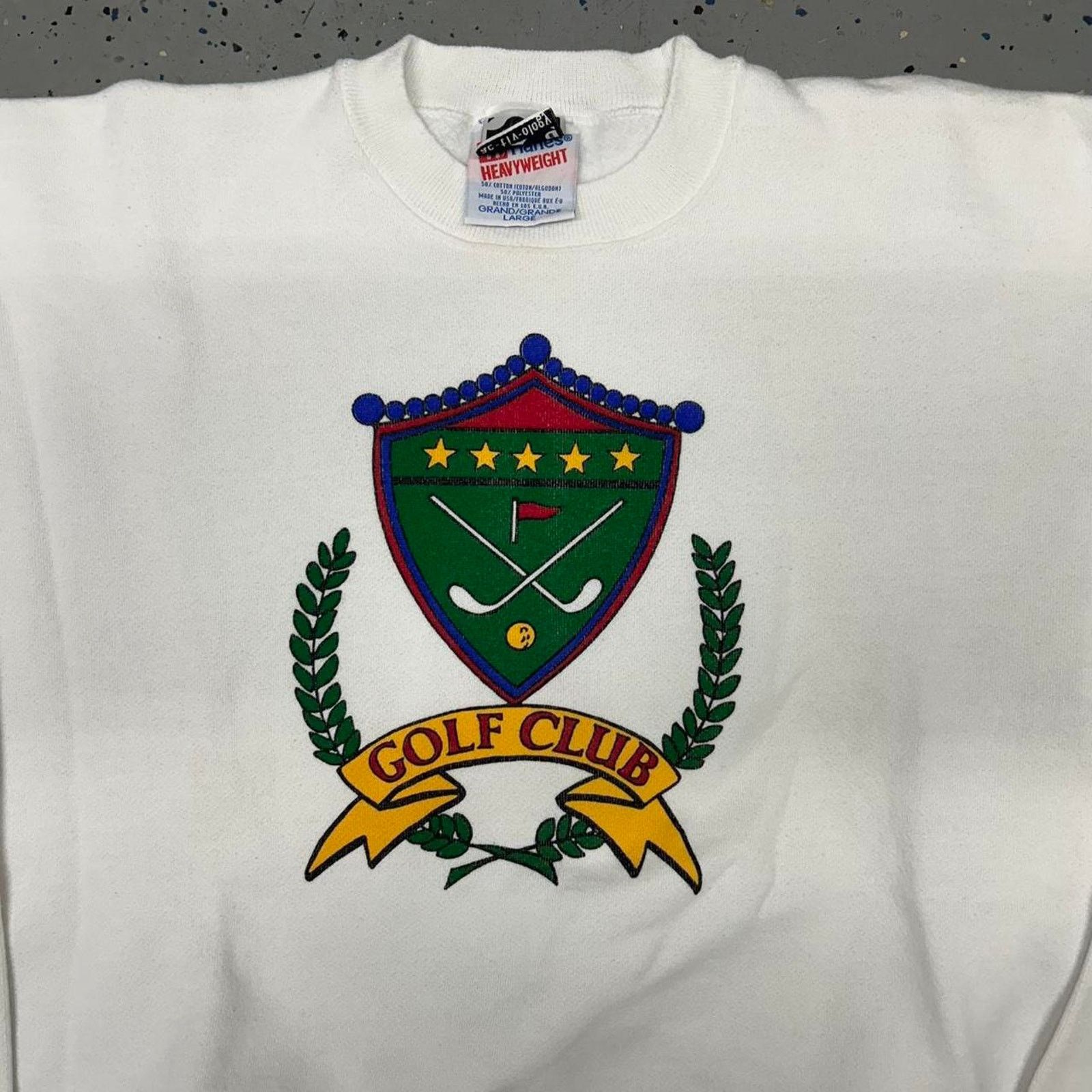 Hanes Vintage 90s golf club graphic sweatshirt Size US L / EU 52-54 / 3 - 2 Thumbnail