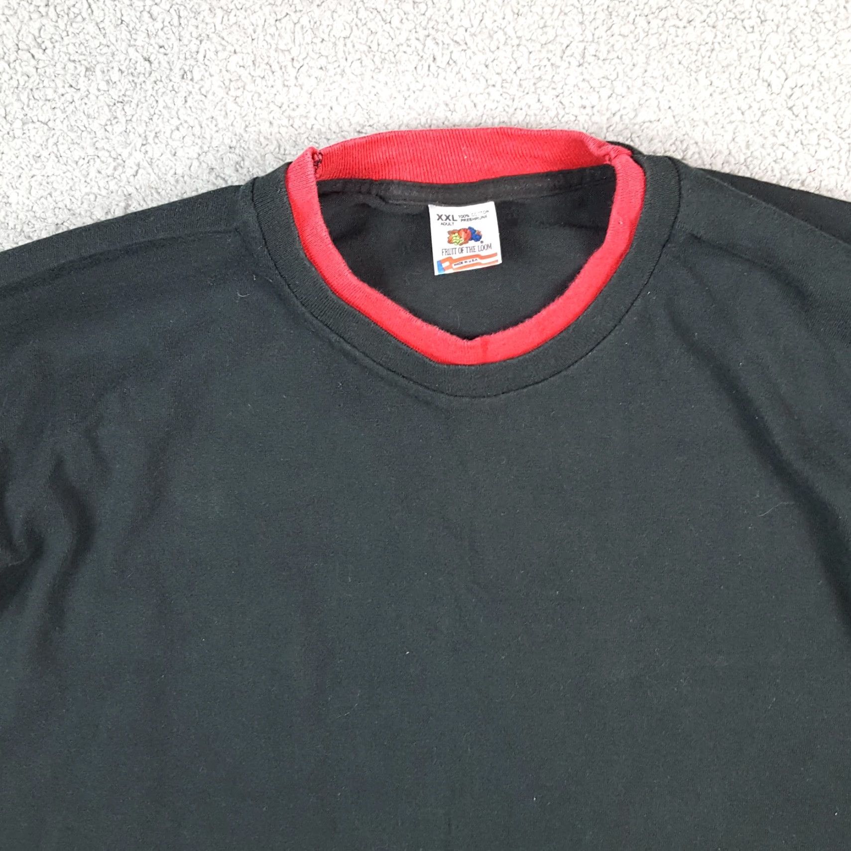 Fruit Of The Loom VINTAGE 90s Band T-Shirt Men 2XL Black Cotton Rock Grunge Tour Music Y2K Size US XXL / EU 58 / 5 - 2 Thumbnail