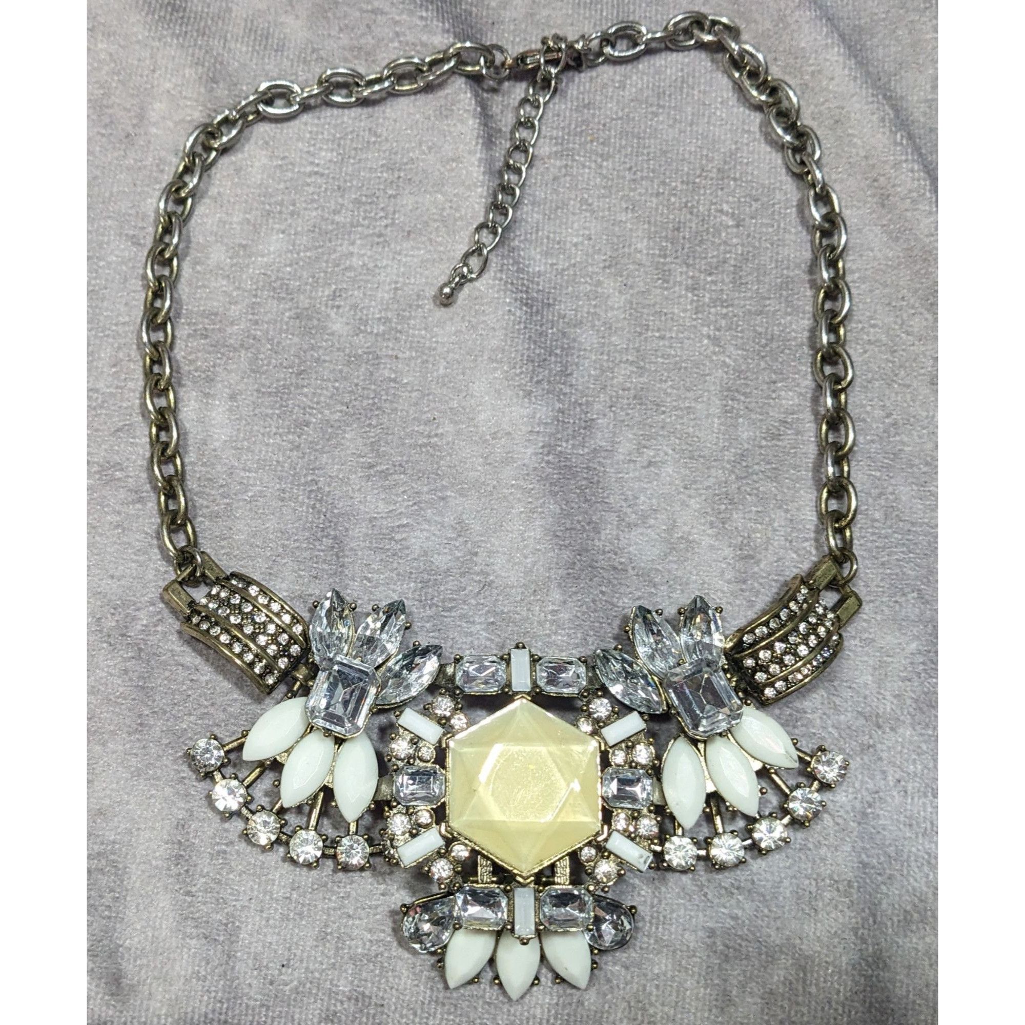 Other Art Deco Style Glam Glass And Acrylic Gemmed Articulated Sta Size ONE SIZE - 6 Thumbnail