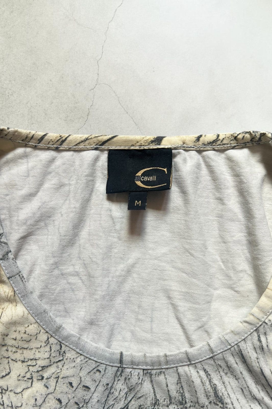 Roberto Cavalli SS2002 Cavalli Eroded Beige Top Size M / US 6-8 / IT 42-44 - 2 Thumbnail