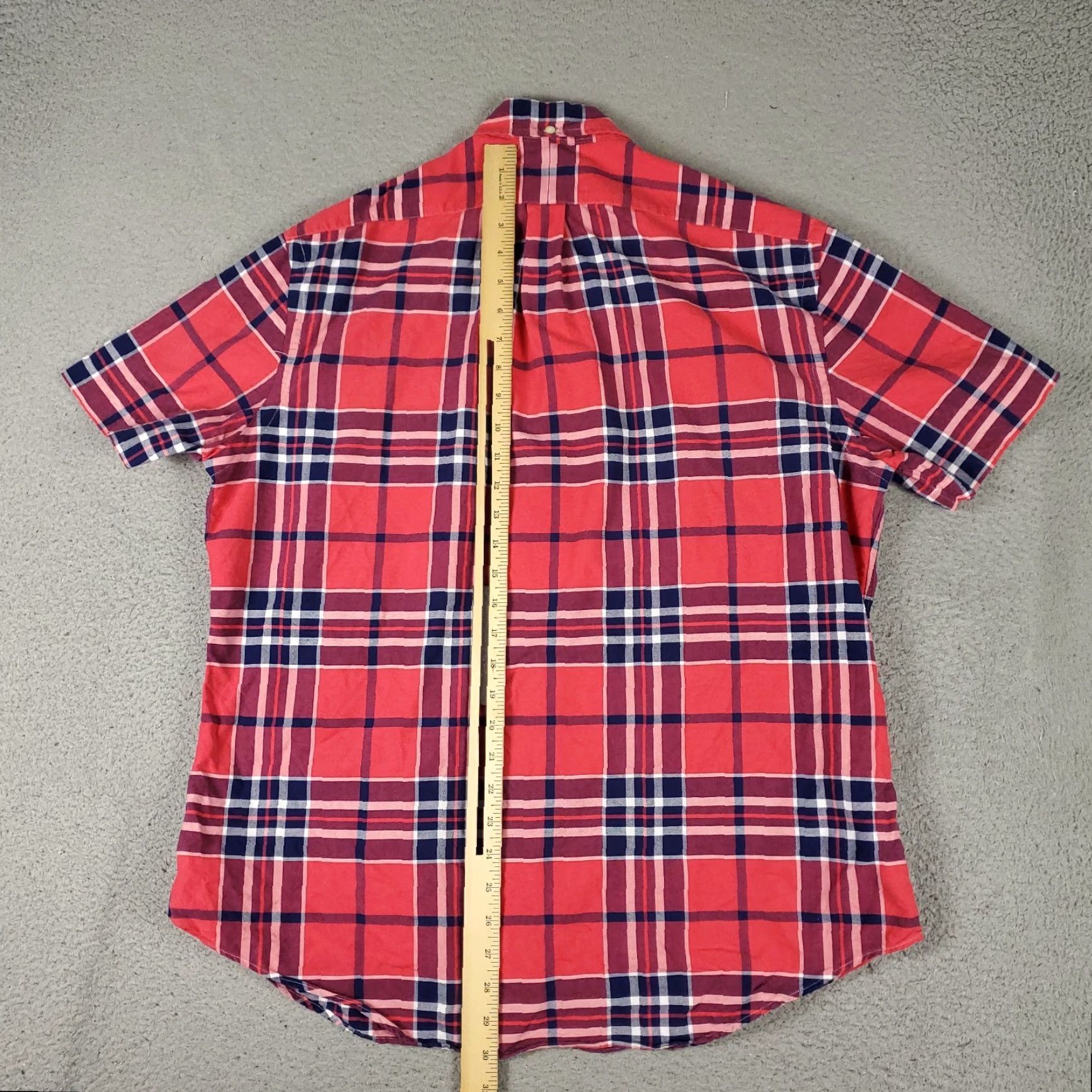 Ralph Lauren Ralph Lauren Button-Up Shirt Mens Large Red Plaid Short Sleeve Casual Size US L / EU 52-54 / 3 - 4 Thumbnail
