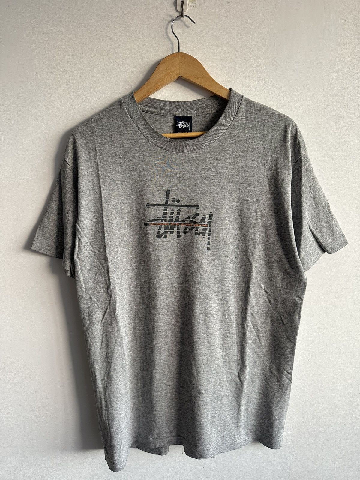 Stussy × Vintage Vintage 90’s Stussy International Centre USA Single Stitch Size US L / EU 52-54 / 3 - 1 Thumbnail