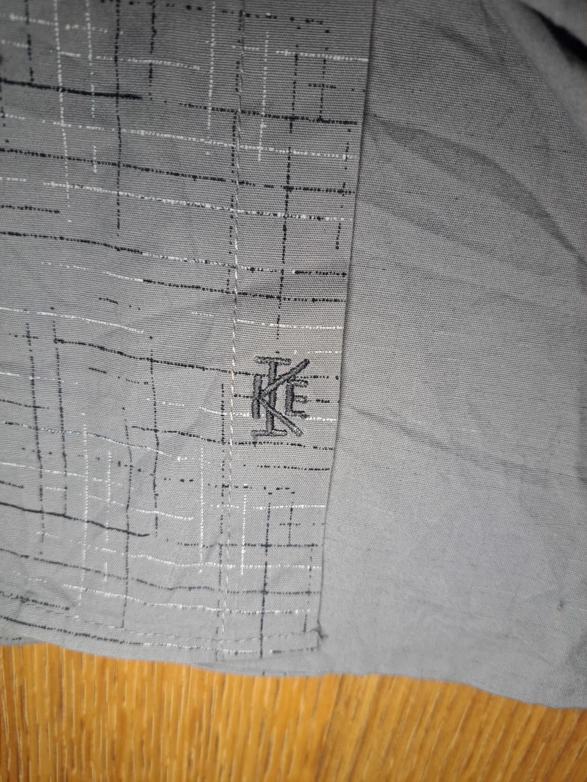 Ike Behar Ike Behar Dress Shirt Mens XL Gray Cotton Abstract Pattern Size 44R - 3 Thumbnail
