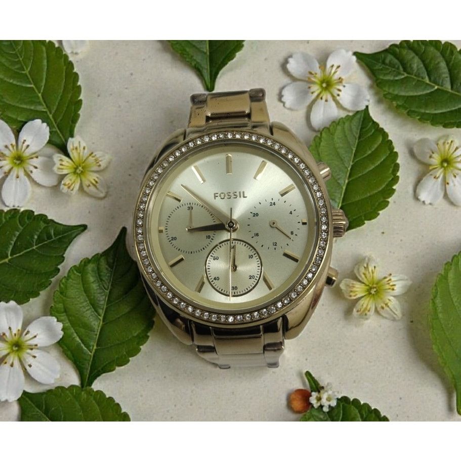 Fossil Fossil BQ3658 Women Gold-Toned Analogue Chronograph Watch Size 34 - 6 Thumbnail