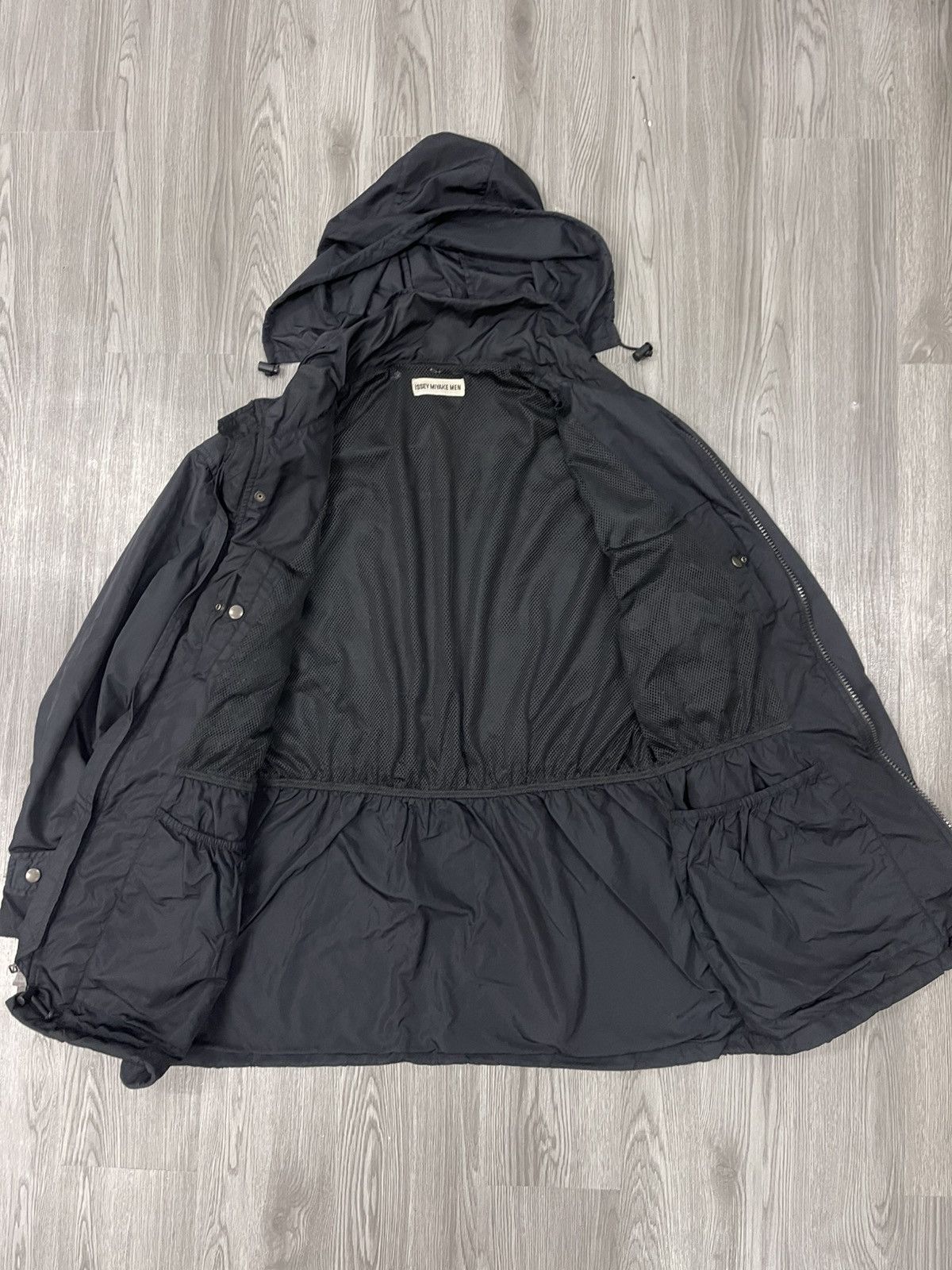Issey Miyake A/W 1997 Issey Miyake Black Tech Nylon Parka Jacket Size US M / EU 48-50 / 2 - 6 Thumbnail