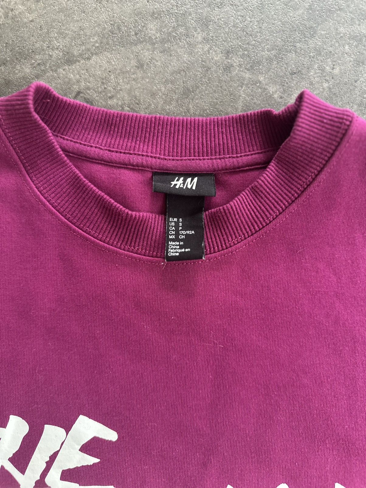 H&M × The Weeknd The Weeknd X H&M Maroon Crewneck Size S / US 4 / IT 40 - 2 Thumbnail