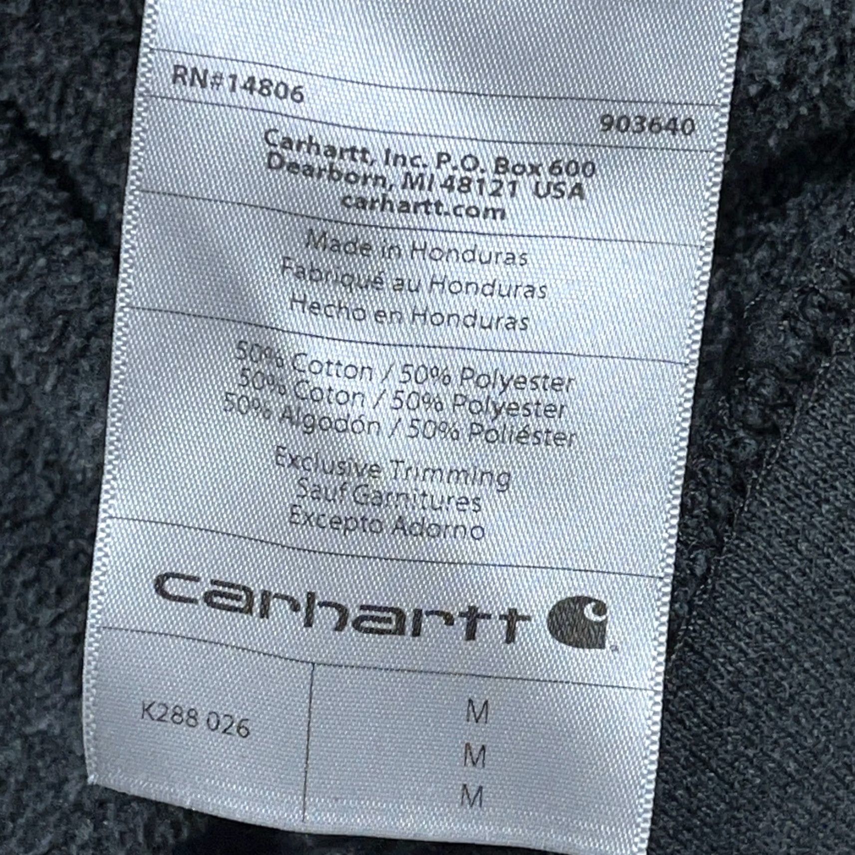 Carhartt Carhartt Hoodie Men XL Gray Green Loose Fit Sweatshirt Baggy Sleeve Spellout Size US XL / EU 56 / 4 - 6 Thumbnail