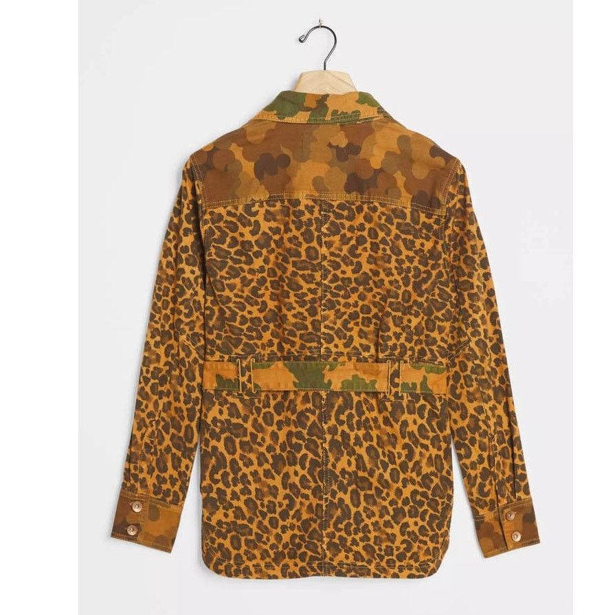 Anthropologie Anthropologie Pilcro Camo Leopard Cat Denim Utility Jacket Size S / US 4 / IT 40 - 3 Thumbnail
