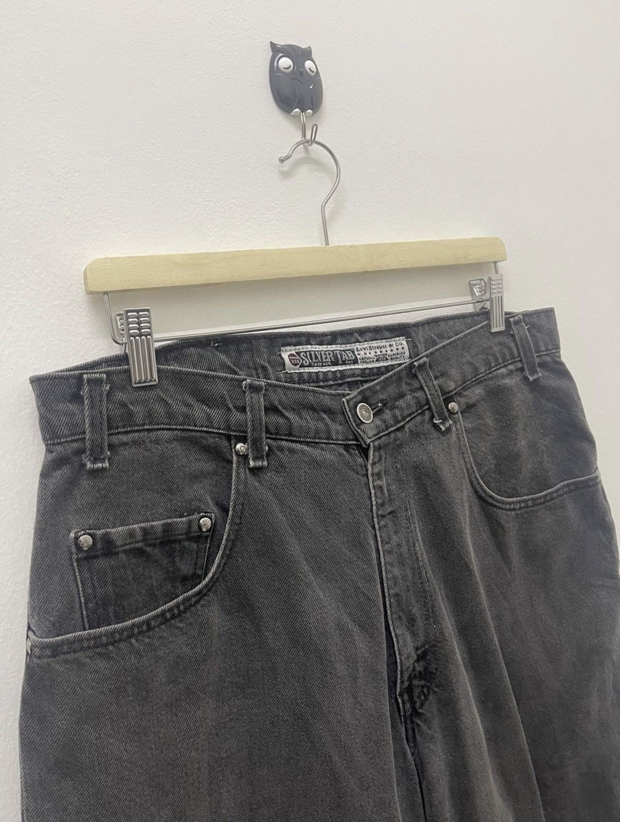 Levi's Rare 90s Vintage LEVIS SilverTab Made In Usa Jeans Size US 34 / EU 50 - 5 Thumbnail