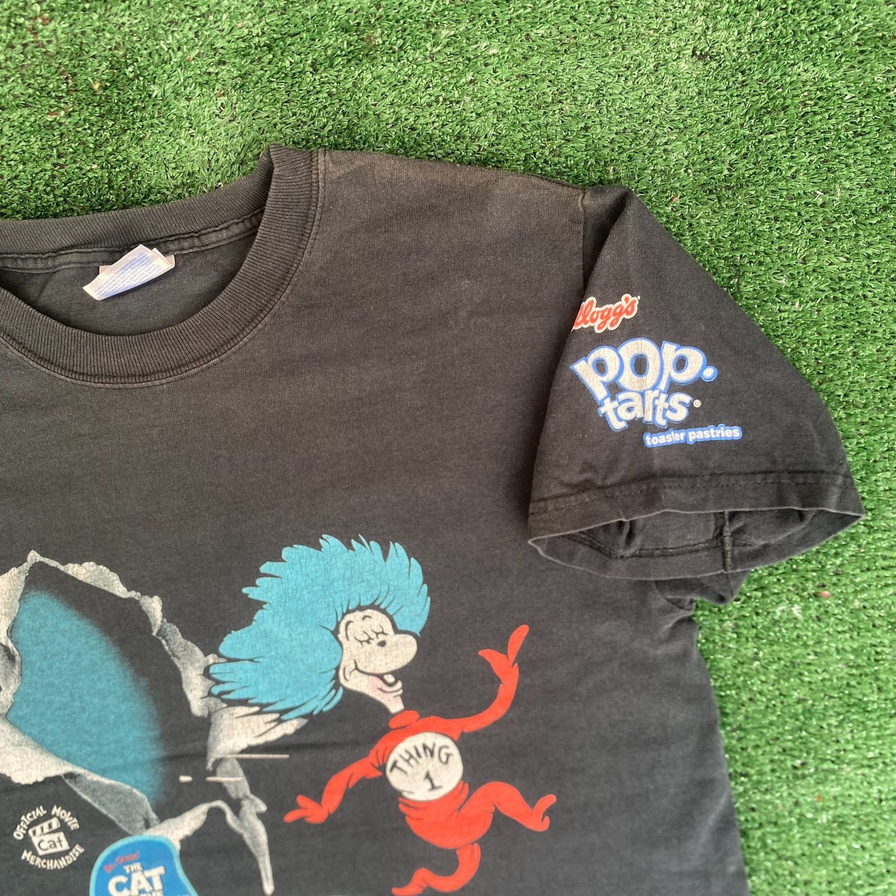 Hanes Vintage Y2K Dr. Seuss Shirt Cat in the Hat Thing 1 2 Tee Size US S / EU 44-46 / 1 - 2 Thumbnail