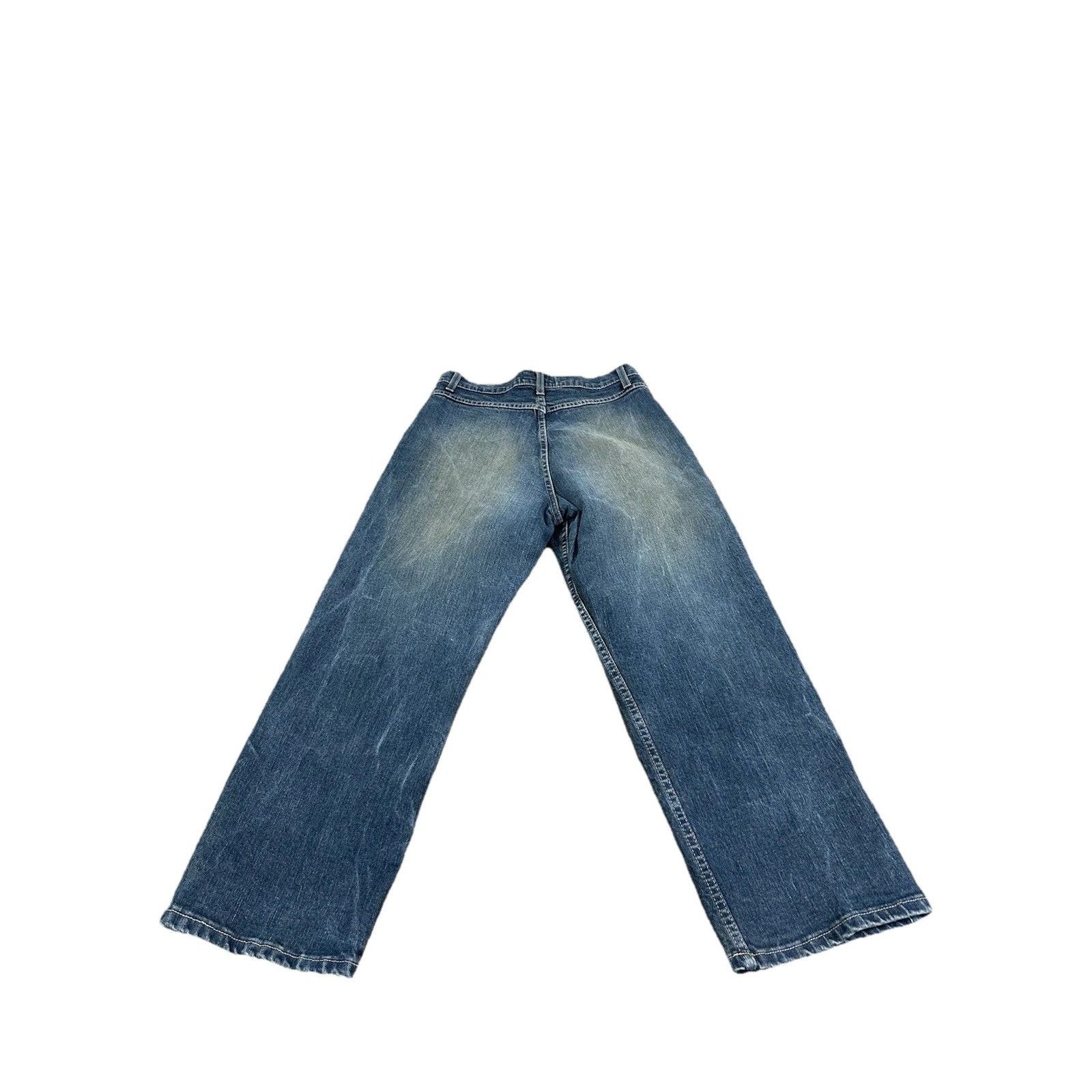 Indigo Vintage Klaxon Denim Jeans Faded Blue Indigo Size 28" / US 6 / IT 42 - 4 Thumbnail