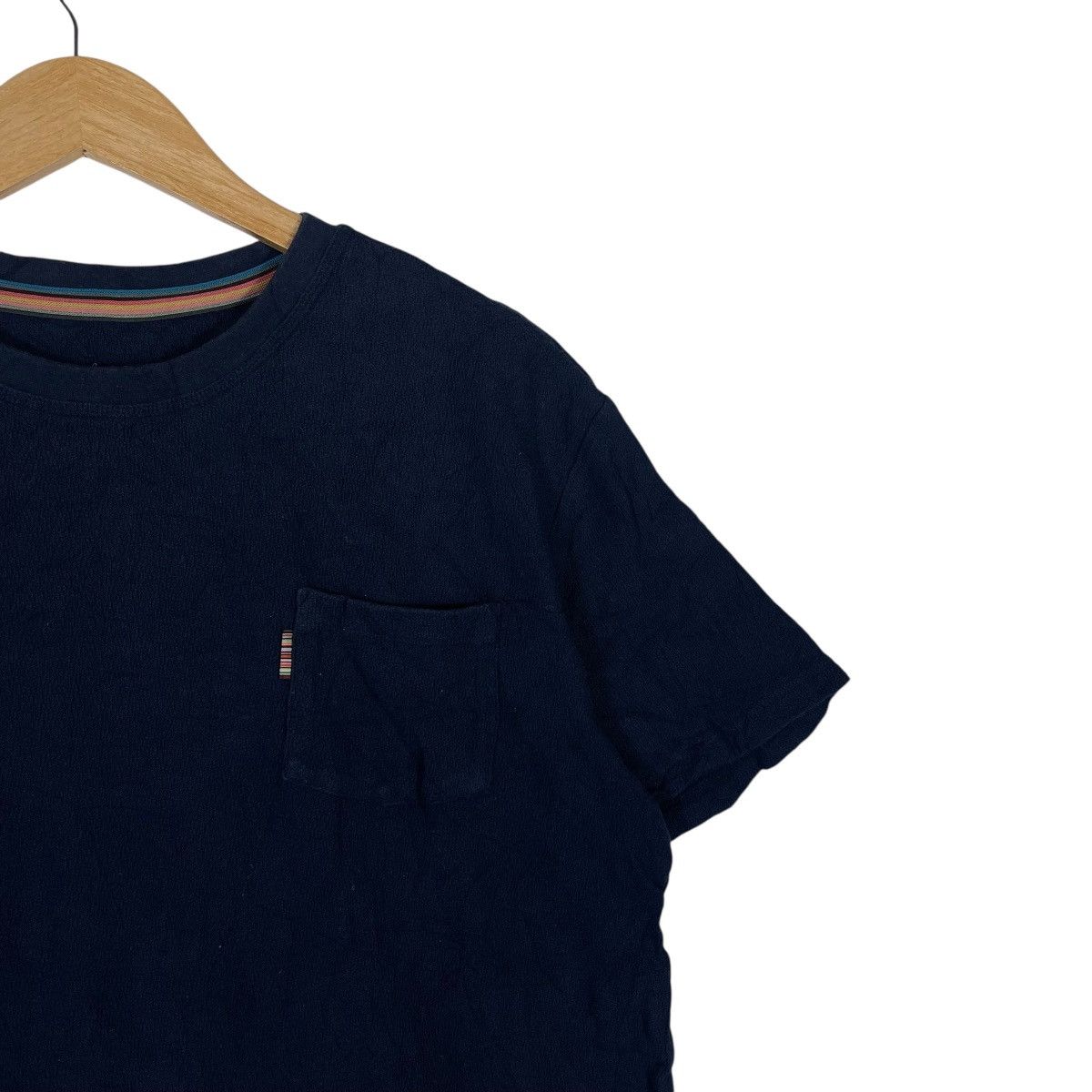 Paul Smith Paul Smith Homewear Pocket T Shirt Navy Waffle Textured Size US L / EU 52-54 / 3 - 6 Thumbnail