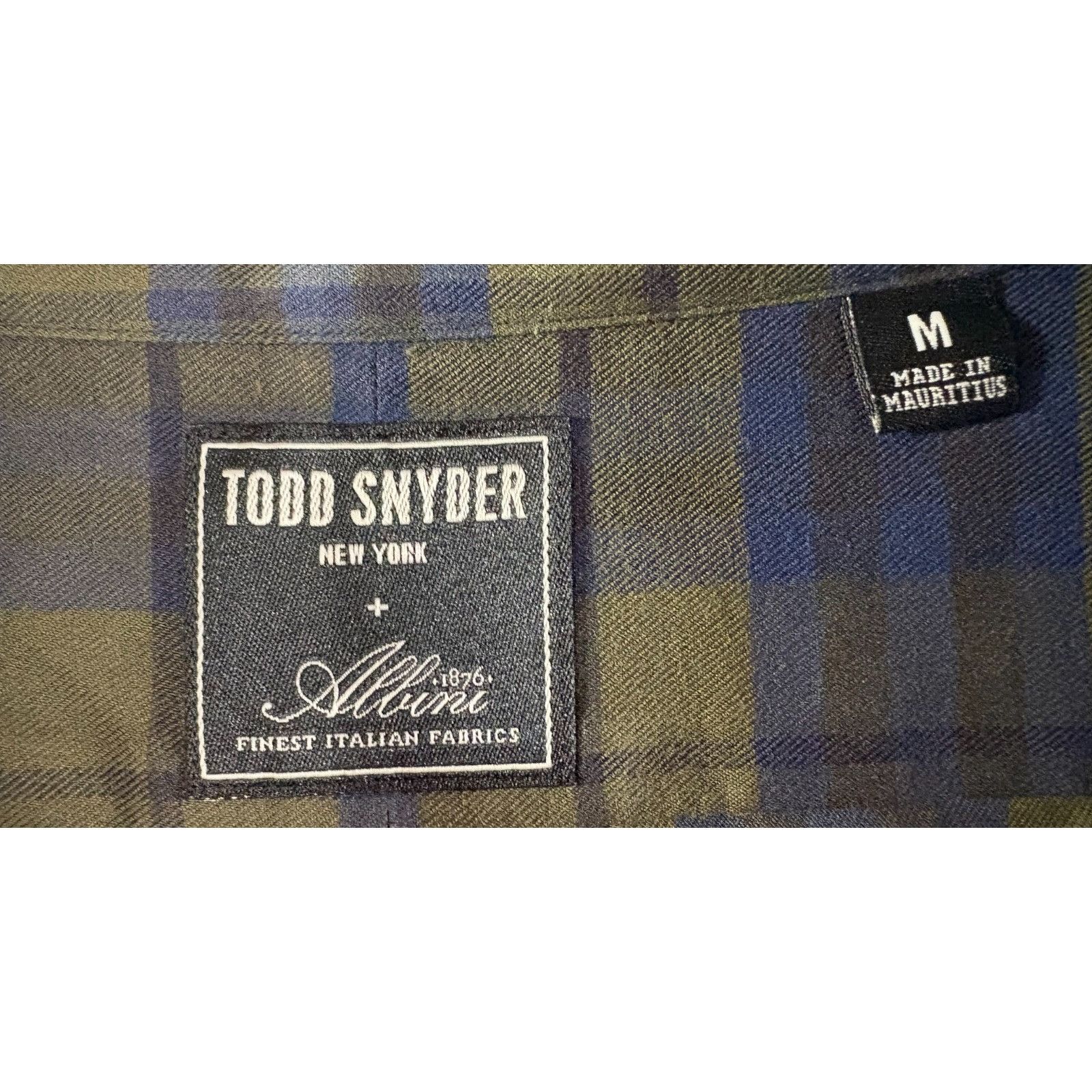 Todd Snyder TODD SNYDER X ALBINI Finest flannel plaid band collar Shirt Size US M / EU 48-50 / 2 - 2 Thumbnail