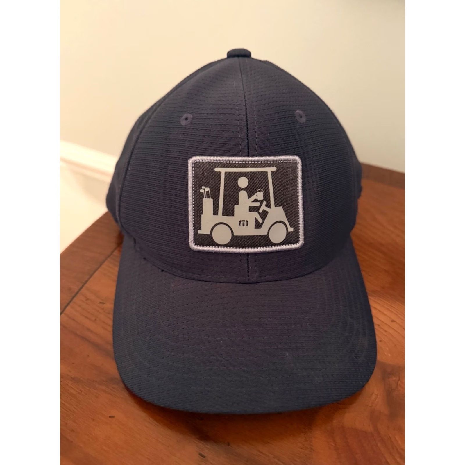 TravisMathew Travis Mathew Hat Cap Snapback Navy Golf Cart Golfer One Ten Flexfit Tech Beer Baseball Cap Adjustable Men Blue Everyday Sports Logo Size ONE SIZE - 2 Thumbnail