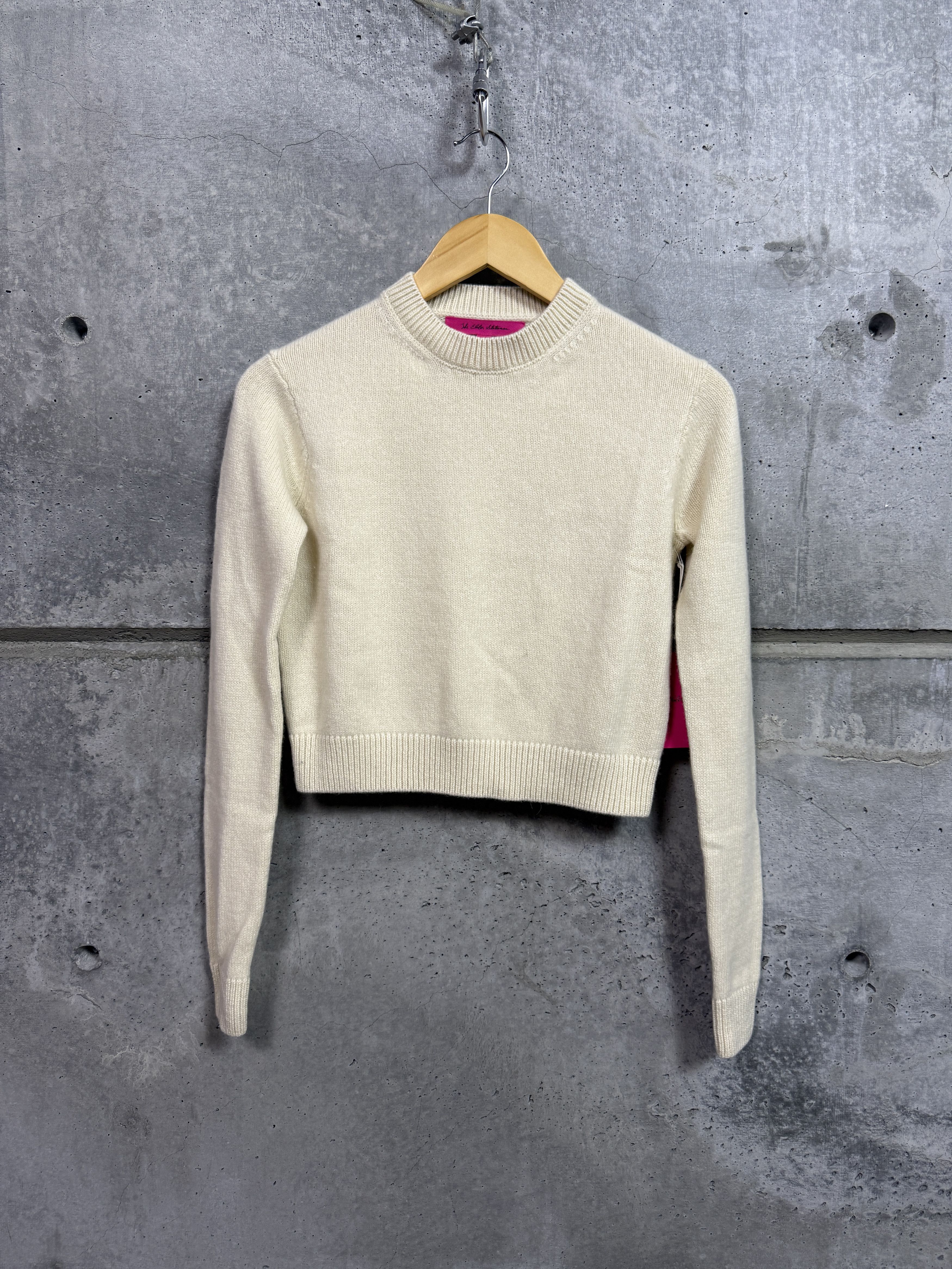 The Elder Statesman $1050 The Elder Statesman Simple Crew Cashmere Sweater Size XS / US 0-2 / IT 36-38 - 5 Thumbnail