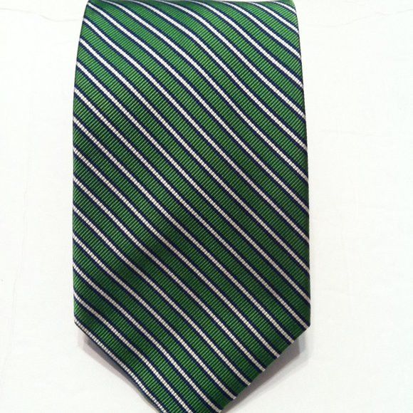Jos. A. Bank JOS.A.BANK MEN'S NEW GREEN 100%SILK TIE WIDTH: 3 3/8" Size ONE SIZE - 1 Thumbnail