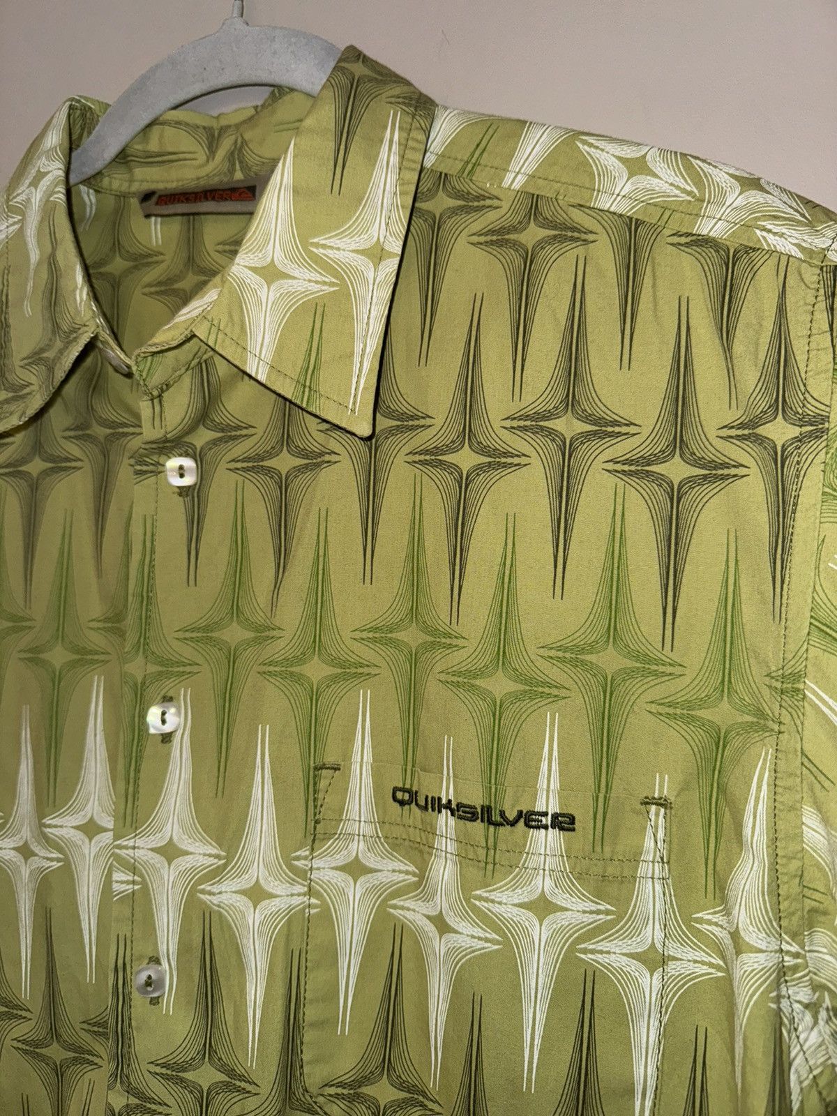 Quiksilver Quiksilver green vintage shirt button up summer rare Size US S / EU 44-46 / 1 - 4 Thumbnail