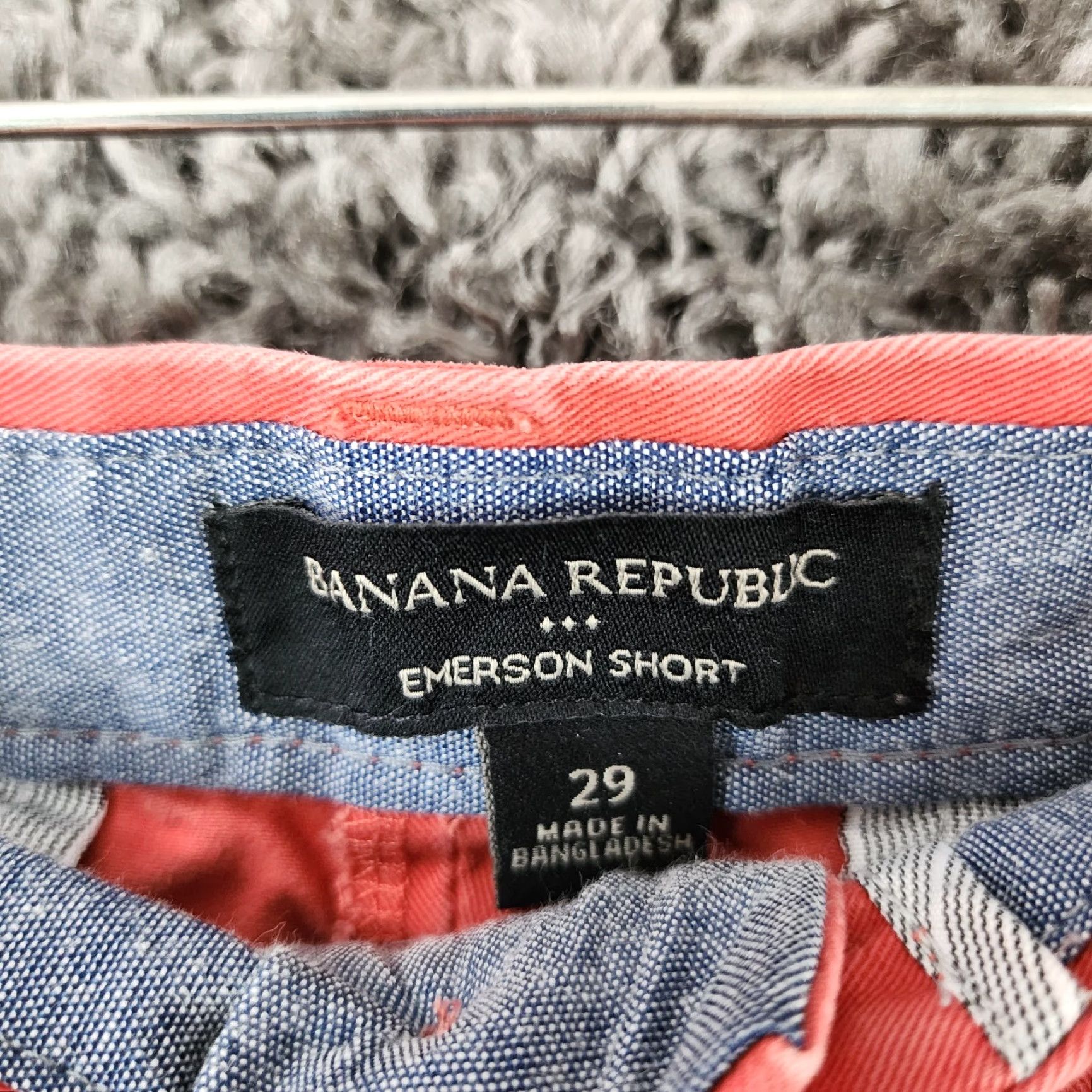 Banana Republic Banana Republic Emerson Short Mens Coral Red Chino 100% Cotton Shorts Size 30 Size US 30 / EU 46 - 2 Thumbnail
