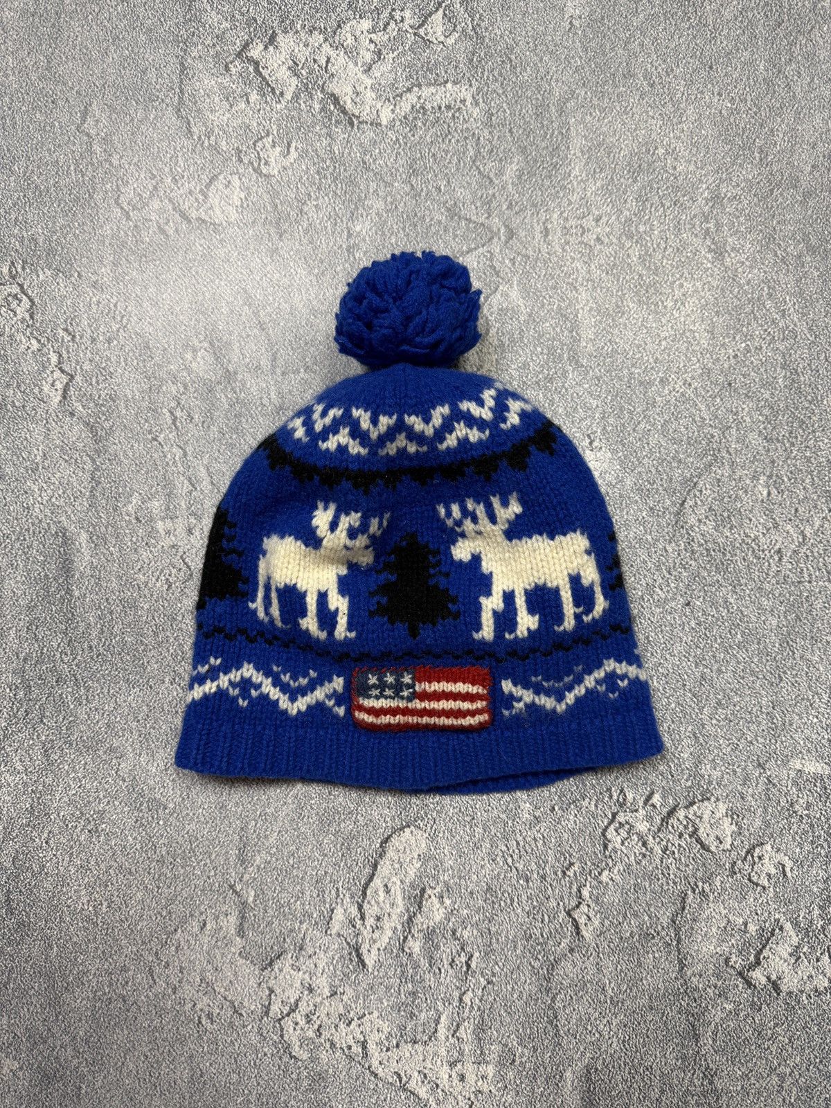 Polo Ralph Lauren Polo Ralph Lauren USA Logo Wool Beanie Size ONE SIZE - 2 Thumbnail