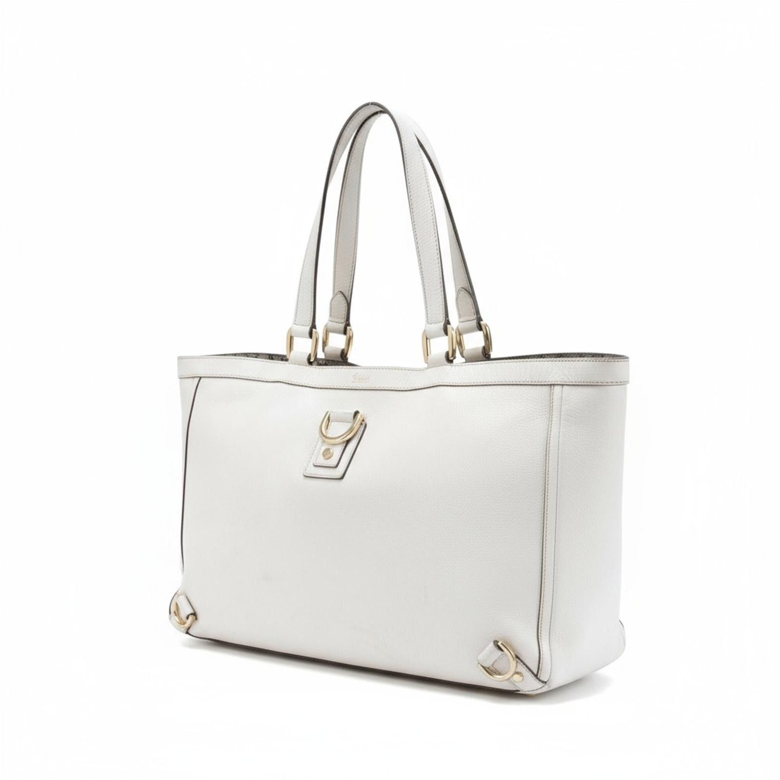 Gucci Gucci - White Leather Tote Bag Size ONE SIZE - 1 Thumbnail