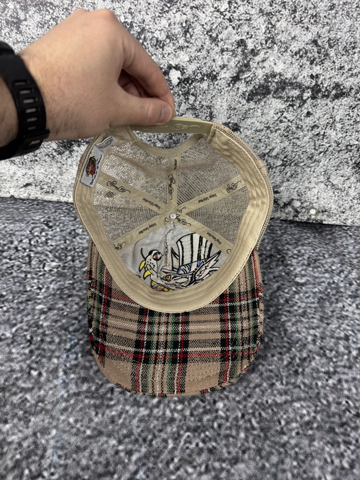 Ed Hardy Ed Hardy by Christian Audigier Baseball Cap Y2K Tattoo Rare Size ONE SIZE - 7 Thumbnail