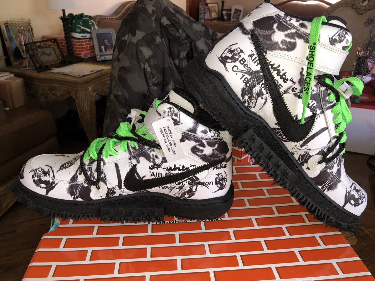 Nike × Off-White Air Force 1 Mid ‘Grim Reaper’ Size US 10.5 / EU 43-44 - 4 Thumbnail