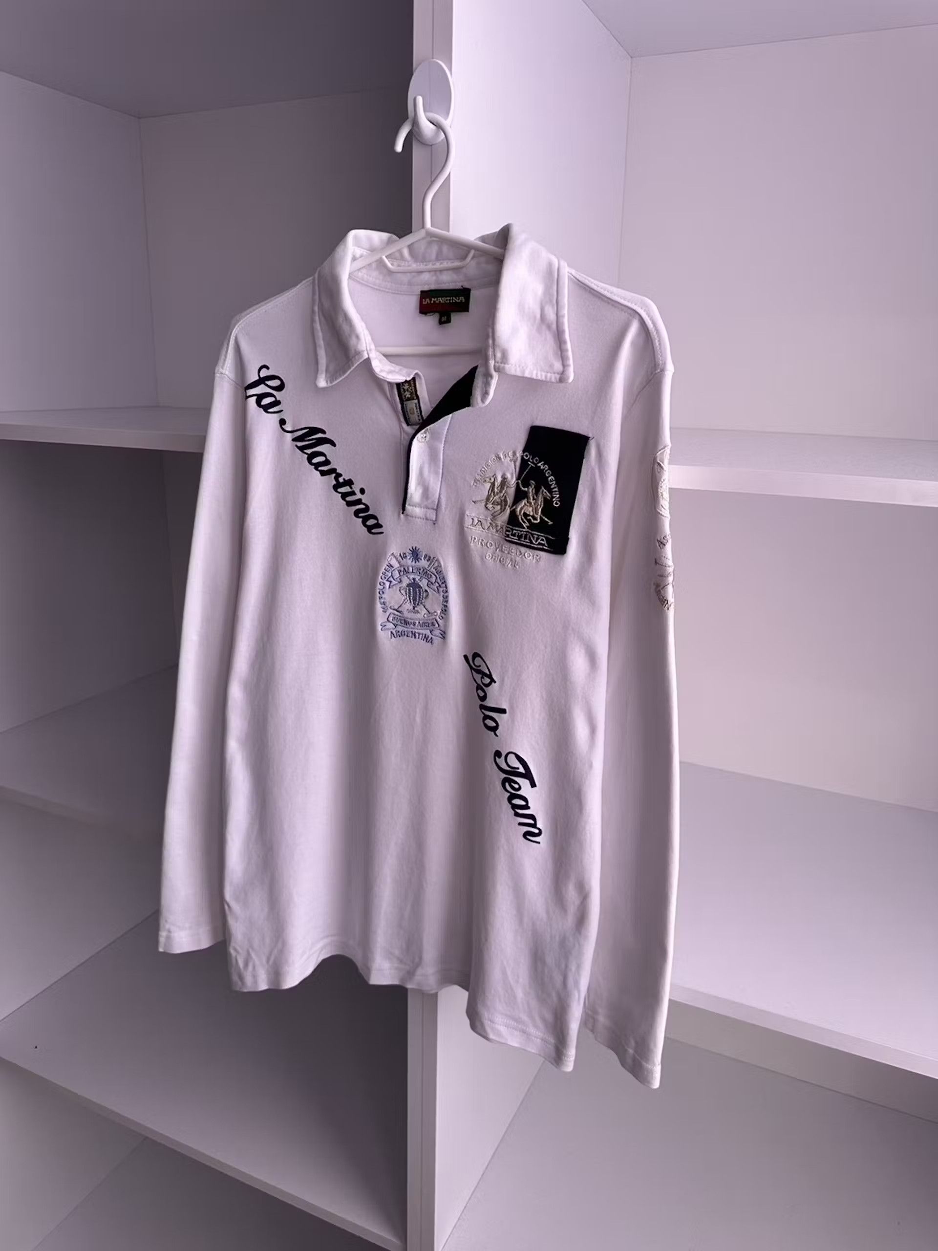 La Martina × Polo Ralph Lauren × Vintage Vintage La Martina Polo Team 4 Argentina Long Sleeve Rugby Size US M / EU 48-50 / 2 - 6 Thumbnail