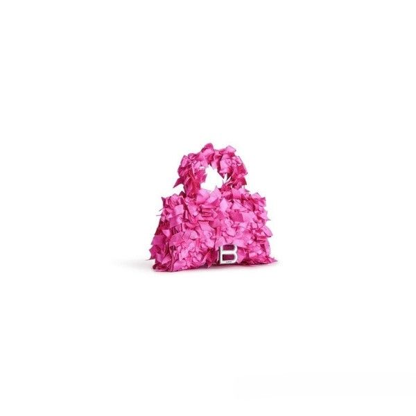 Balenciaga o1tr1nto0525 Size: OS / Hourglass XS Handbag Satin Bows Size ONE SIZE - 4 Thumbnail