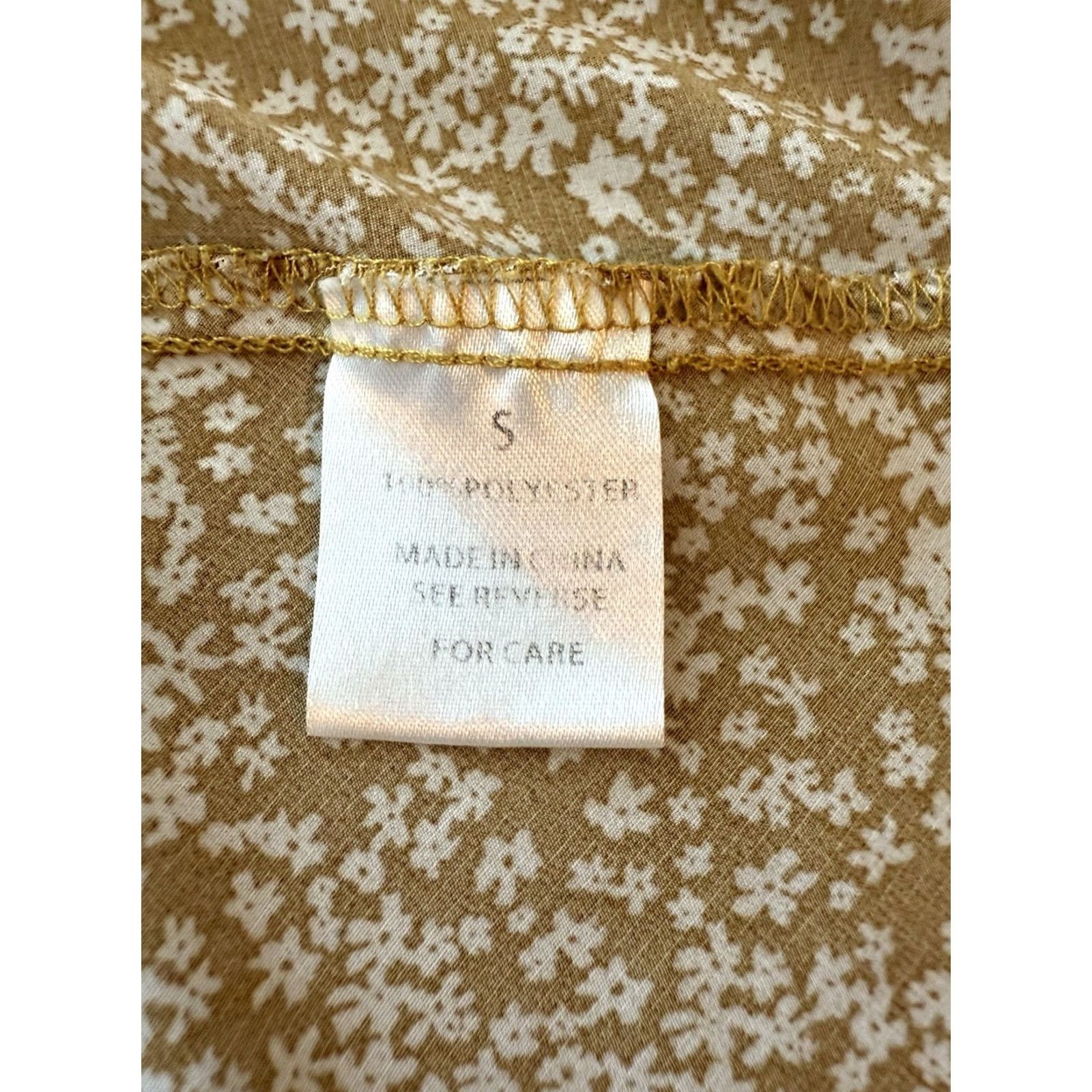 Vintage Wishlist Skirt Midi Floral Yellow White Chiffon Ruffle Elastic Waist Boho Cottagecore Womens S Size 28" / US 6 / IT 42 - 4 Thumbnail
