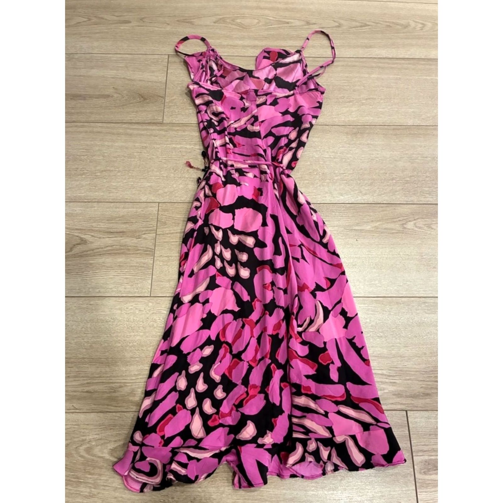 Betsey Johnson VINTAGE Betsey Johnson Black Label Silk Pink Midi Slip Dress Ruffle Size M Womens A-Line Midi Dress Pink Size M / US 6-8 / IT 42-44 - 7 Thumbnail