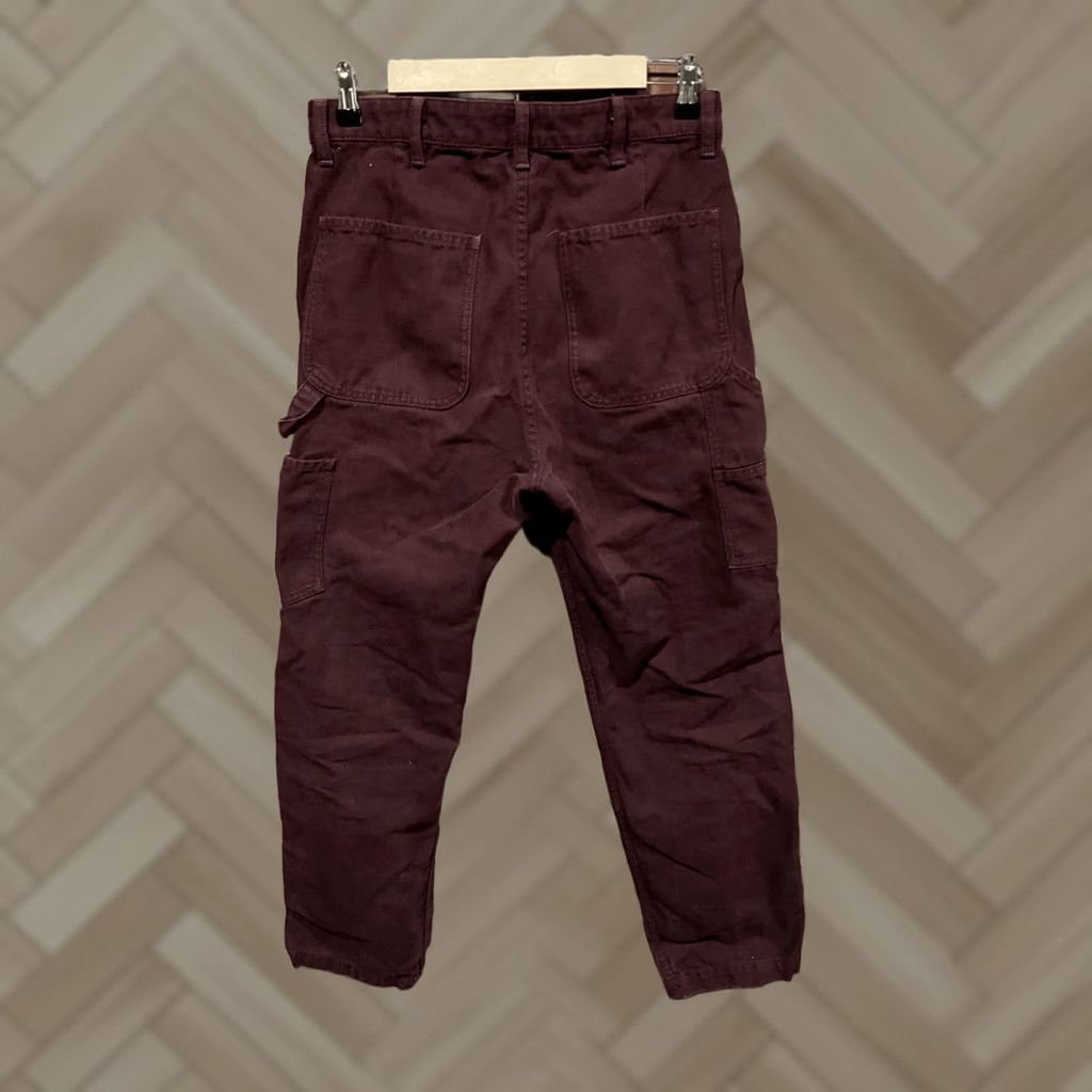 Zara Zara Burgundy Cargo Carpenter Pants Mens 30 Red Color 29 Inseam Regular Size US 30 / EU 46 - 1 Thumbnail