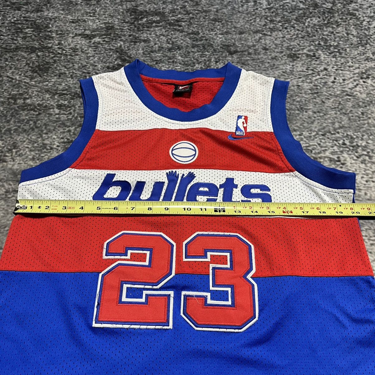 Nike VINTAGE NIKE MICHAEL JORDAN WASHINGTON BULLETS JERSEY MEDIUM Size US M / EU 48-50 / 2 - 8 Thumbnail