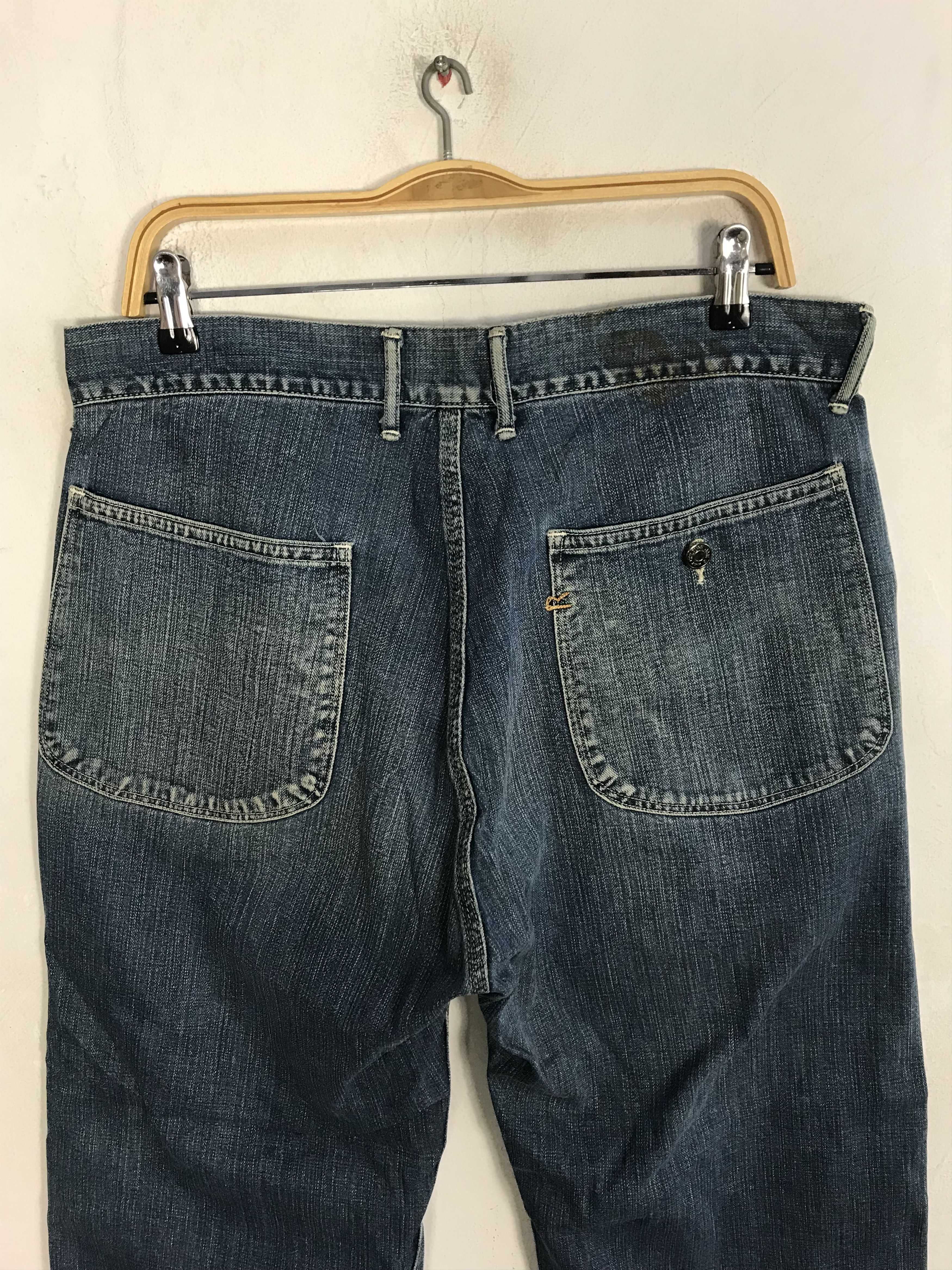 45rpm 45 Rpm Studio Indigo Denim Jeans Pant Buttonfly Straight Cut Size US 34 / EU 50 - 4 Thumbnail