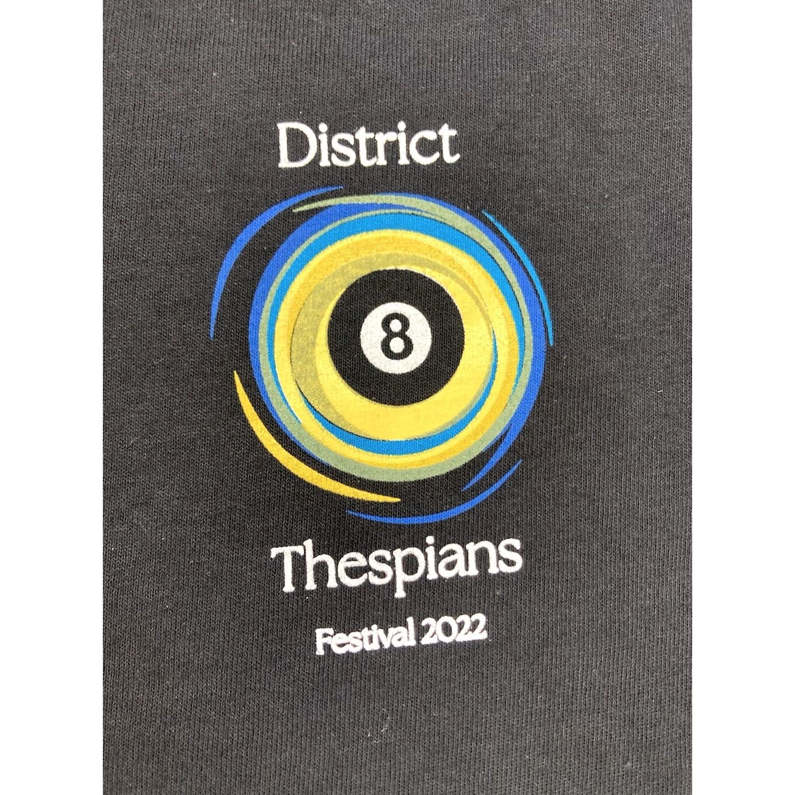 Vintage District 8 Thespians Festival 2022 Graphic T-shirt Men Large Beige Music Size US L / EU 52-54 / 3 - 4 Thumbnail