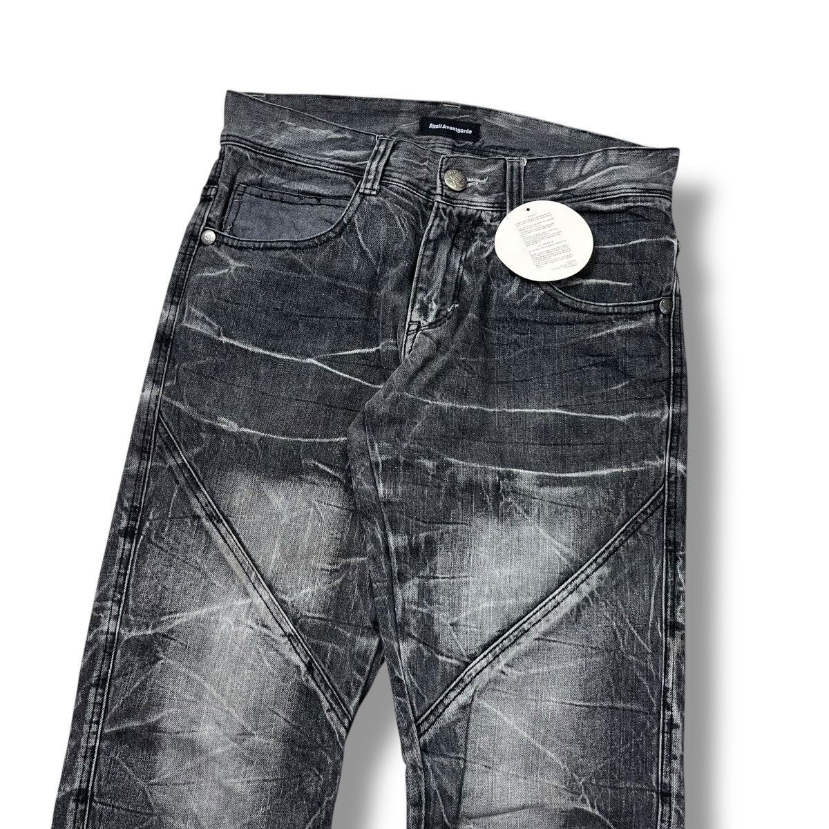 Hysteric Glamour Flared🔥Avail Avantgarde Scratches Artistik 3D Effect Denim Size US 30 / EU 46 - 3 Thumbnail