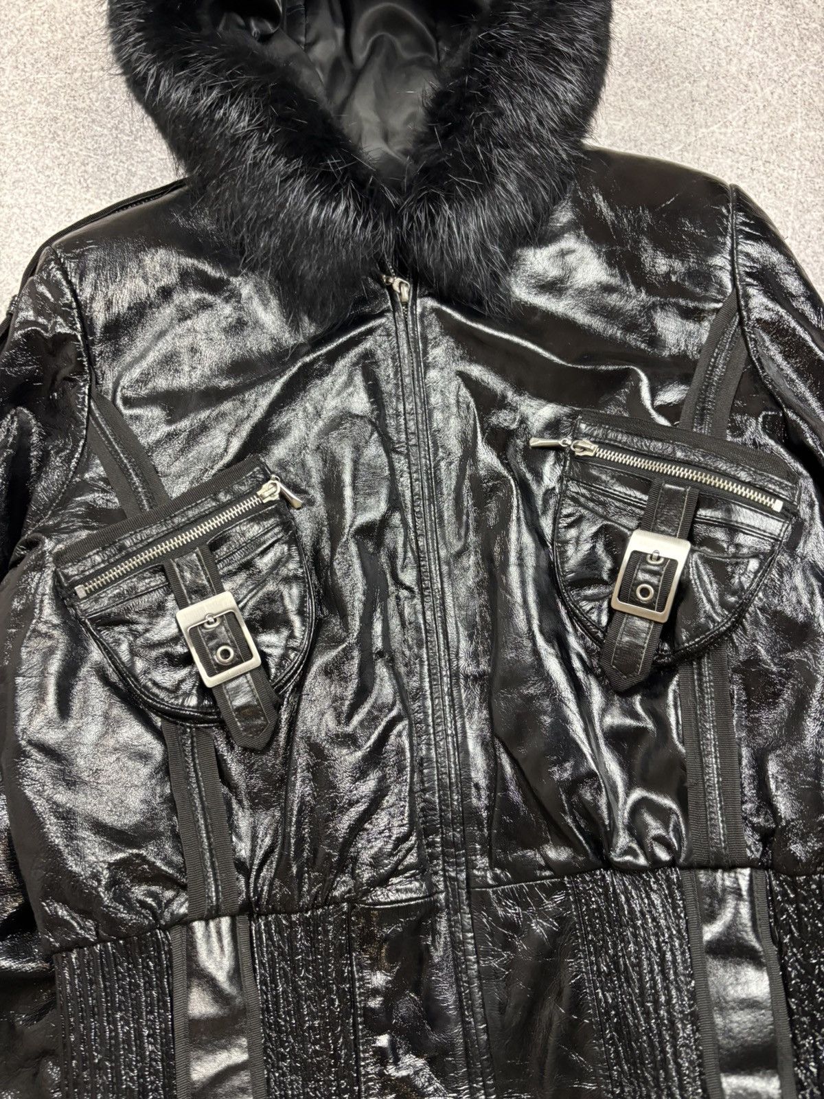 Hysteric Glamour Rick Owens VTG Yohji Yamamoto Style Fur Hood Leather Jacket Size US M / EU 48-50 / 2 - 6 Thumbnail