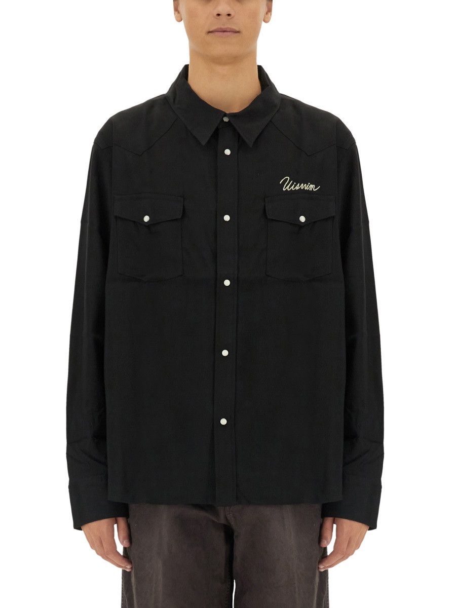 Visvim VISVIM SHIRT WITH LOGO - BLACK (NUMERIC 3) Size US L / EU 52-54 / 3 - 1 Thumbnail