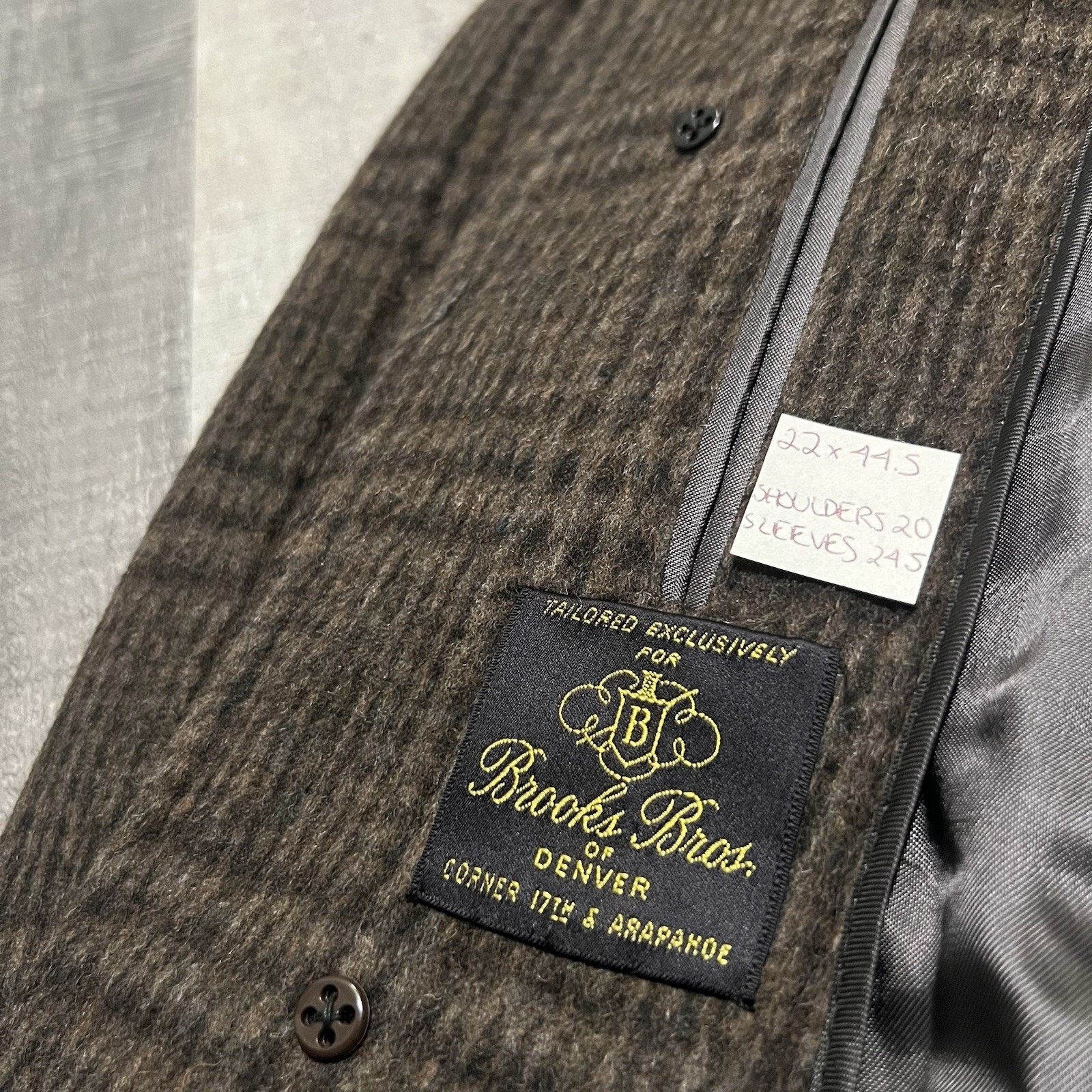 Brooks Brothers VTG Brooks Brothers 70s/80s Wool Overcoat Trench Shaggy 44 Size US L / EU 52-54 / 3 - 6 Thumbnail