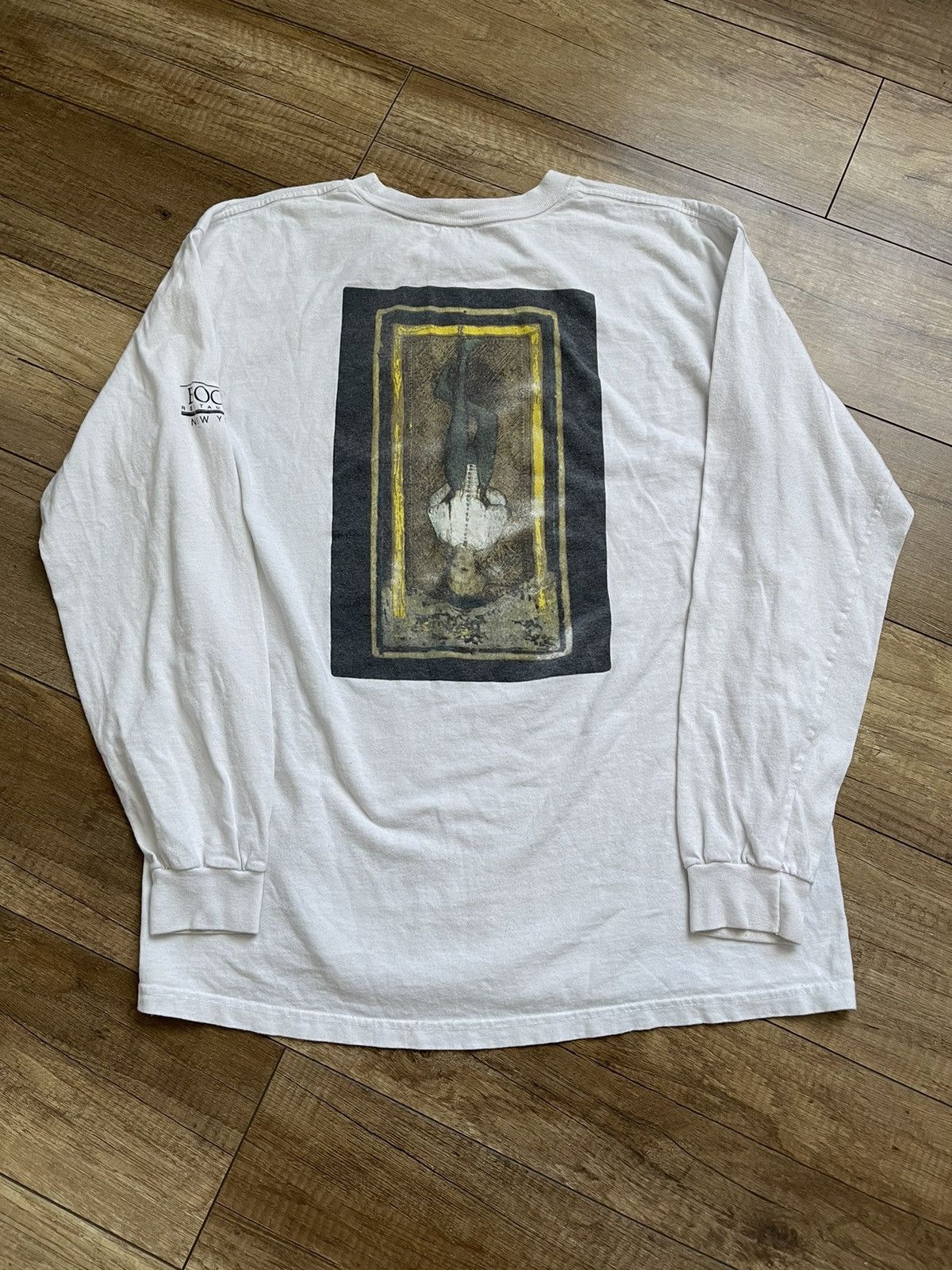 Other Make Food Not War Vintage USA Long Sleeve T-Shirt Tee 90s Size US L / EU 52-54 / 3 - 2 Thumbnail