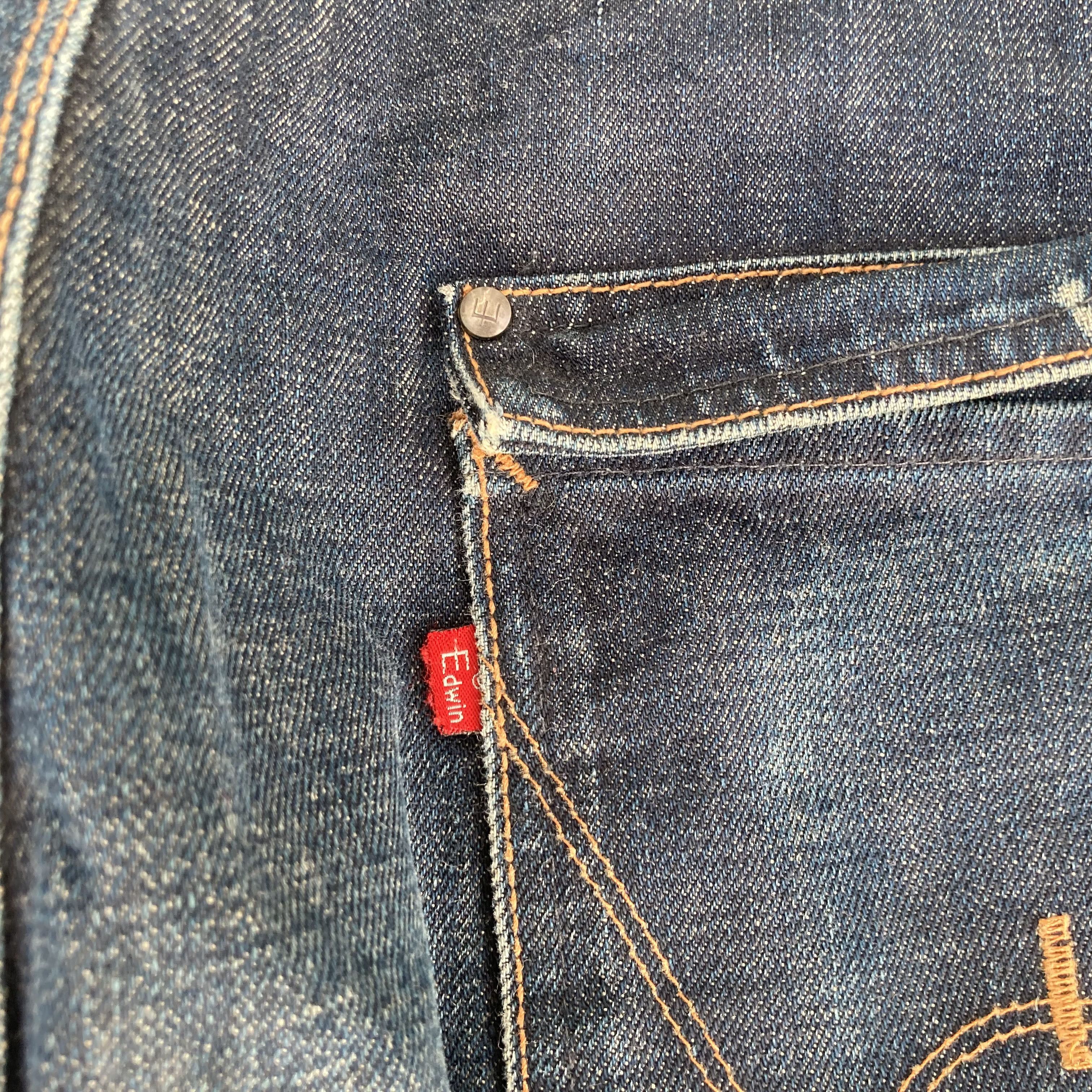 Edwin × Japanese Brand × Vintage 30x34 Vtg Edwin EFunction Denim Zipper Engineered Jeans Size US 30 / EU 46 - 10 Thumbnail