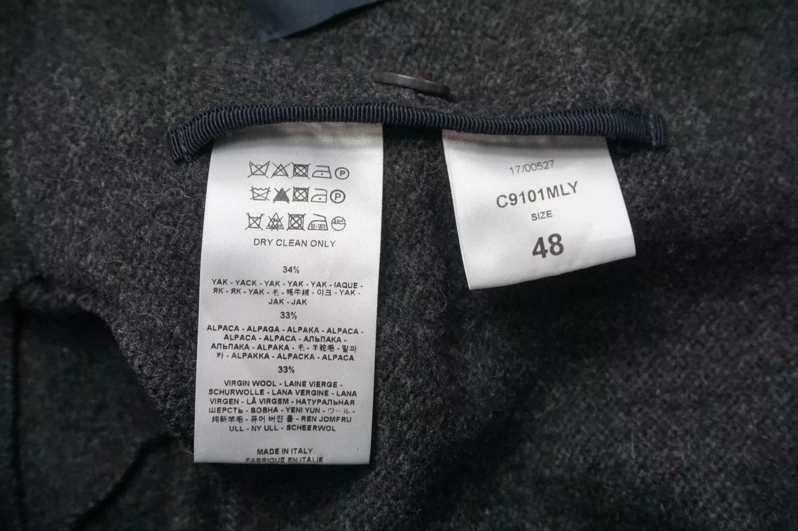 Harris Wharf London HARRIS WHARF LONDON Coat Men's (EU) 48 Button Up Yak Alpaca Size US M / EU 48-50 / 2 - 10 Thumbnail