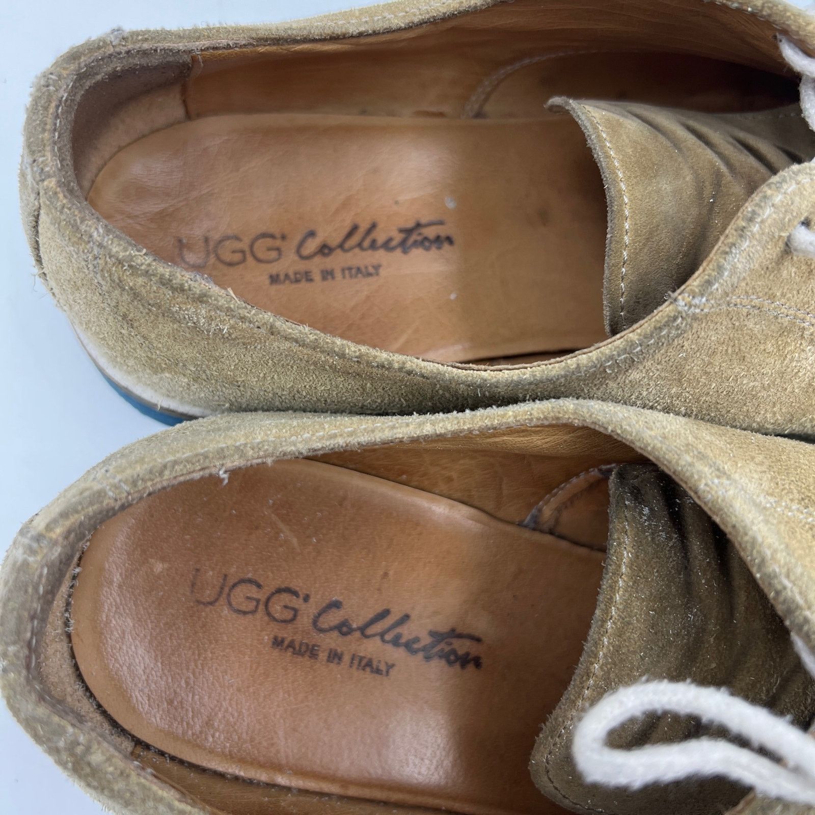 Ugg Ugg Collection Suede Derby Shoe Tan Khaki Oxford Lug Sole Size US 10 / EU 43 - 5 Thumbnail
