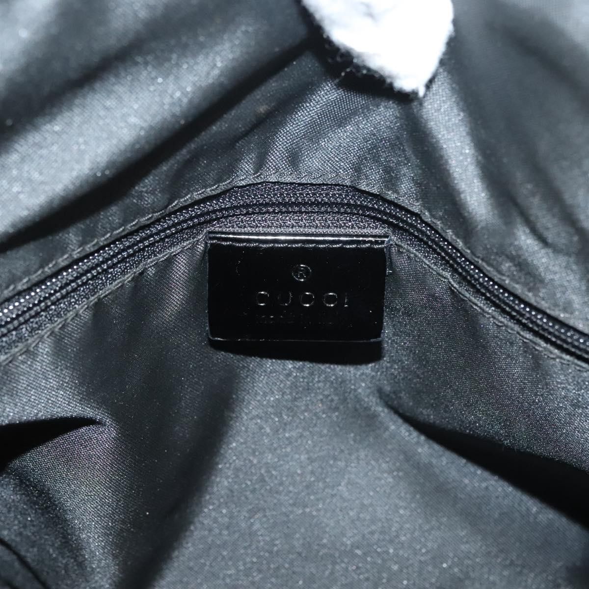 Gucci GUCCI GG Canvas Shoulder Bag Nylon Outlet Black Silver Size ONE SIZE - 16 Thumbnail