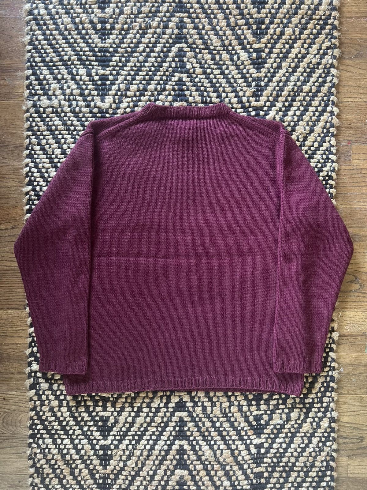 Yohji Yamamoto Yohji Yamamoto Pour Homme AW95 Poppy Intarsia Knit Sweater Size US M / EU 48-50 / 2 - 3 Thumbnail