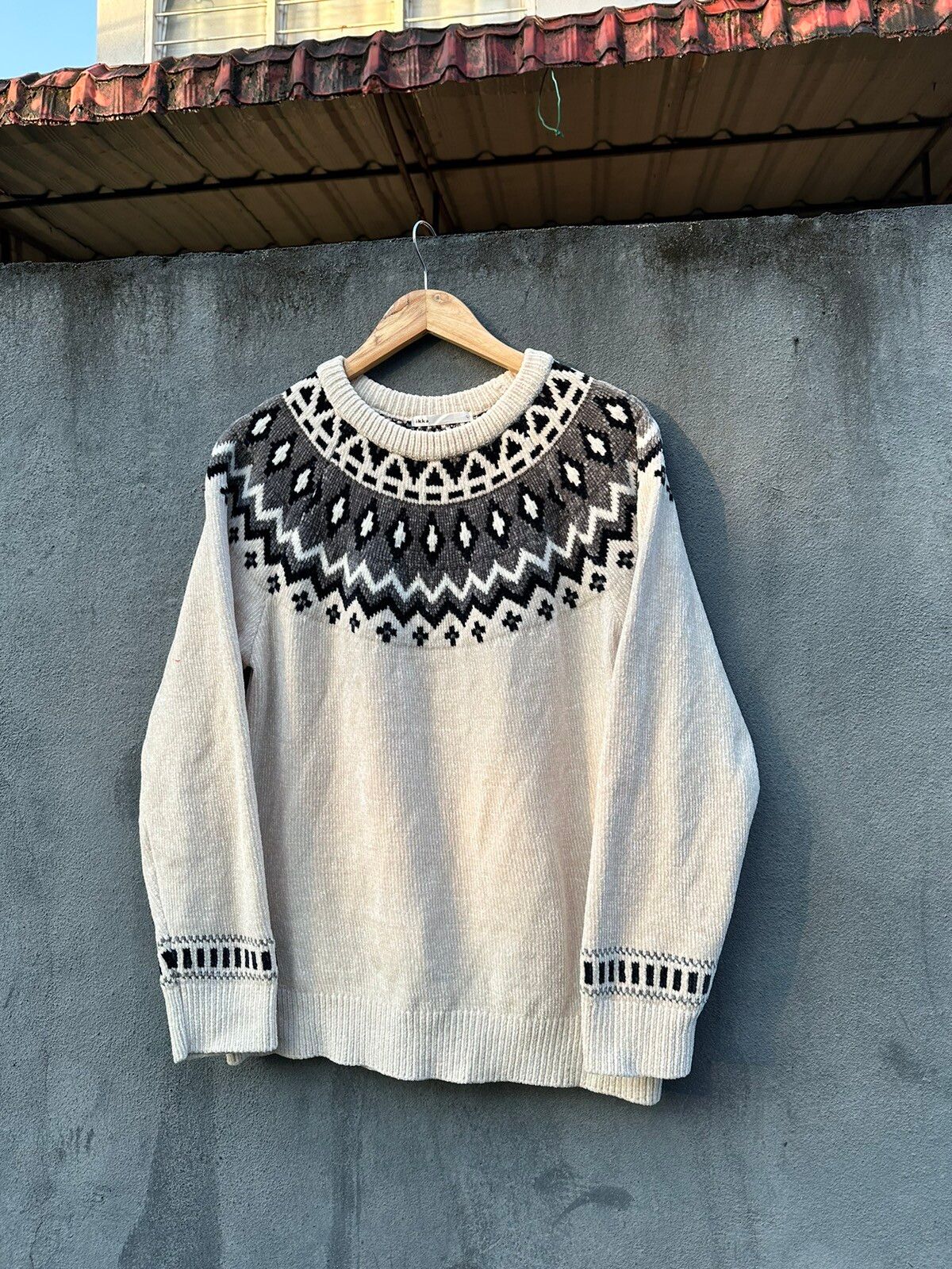 Japanese Brand Ikka Knitted Sweatshirt Size US M / EU 48-50 / 2 - 2 Preview