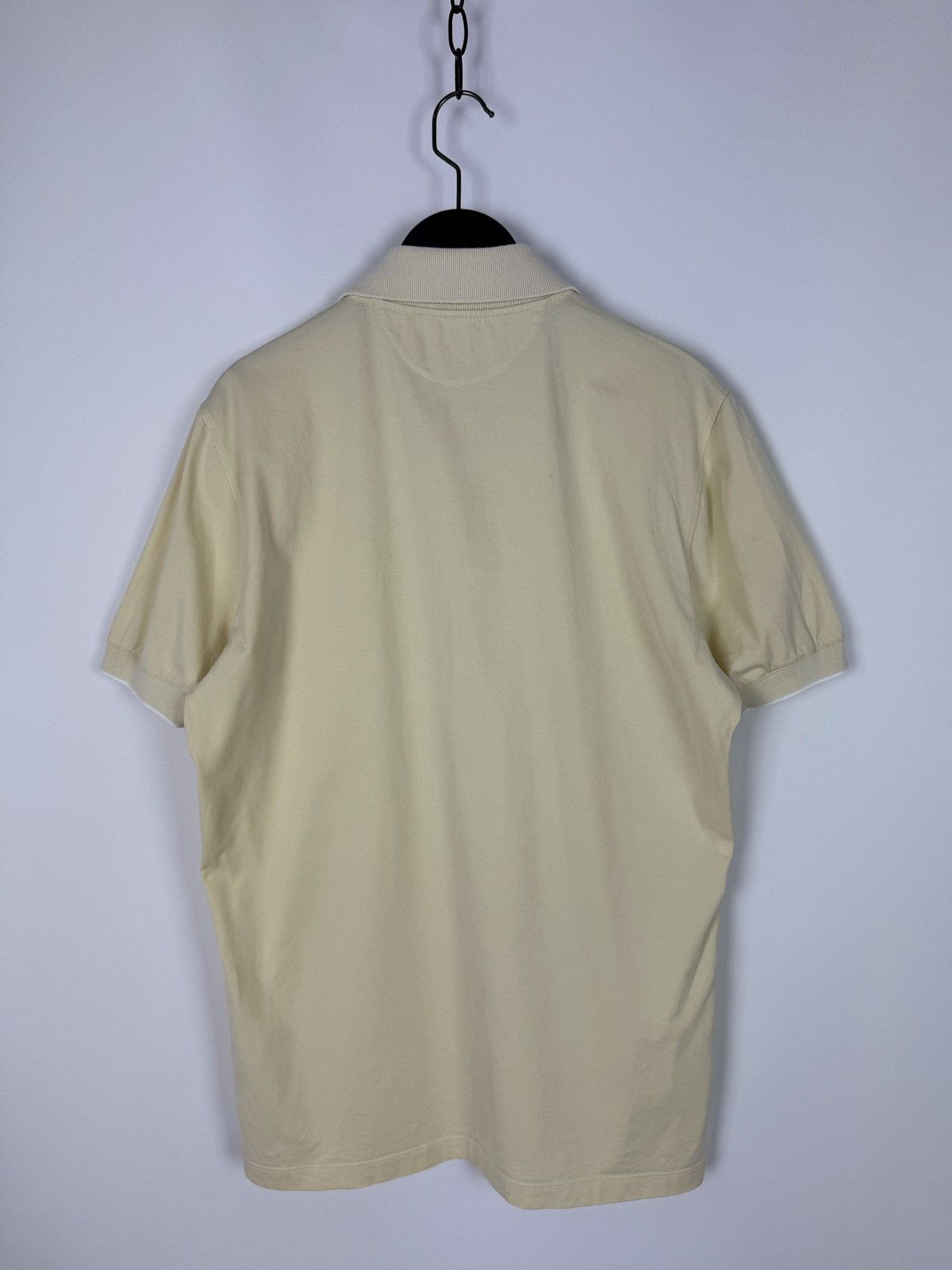 Brunello Cucinelli Brunello Cucinelli Cotton Light Yellow Zipper Polo T-Shirt Size US M / EU 48-50 / 2 - 7 Thumbnail