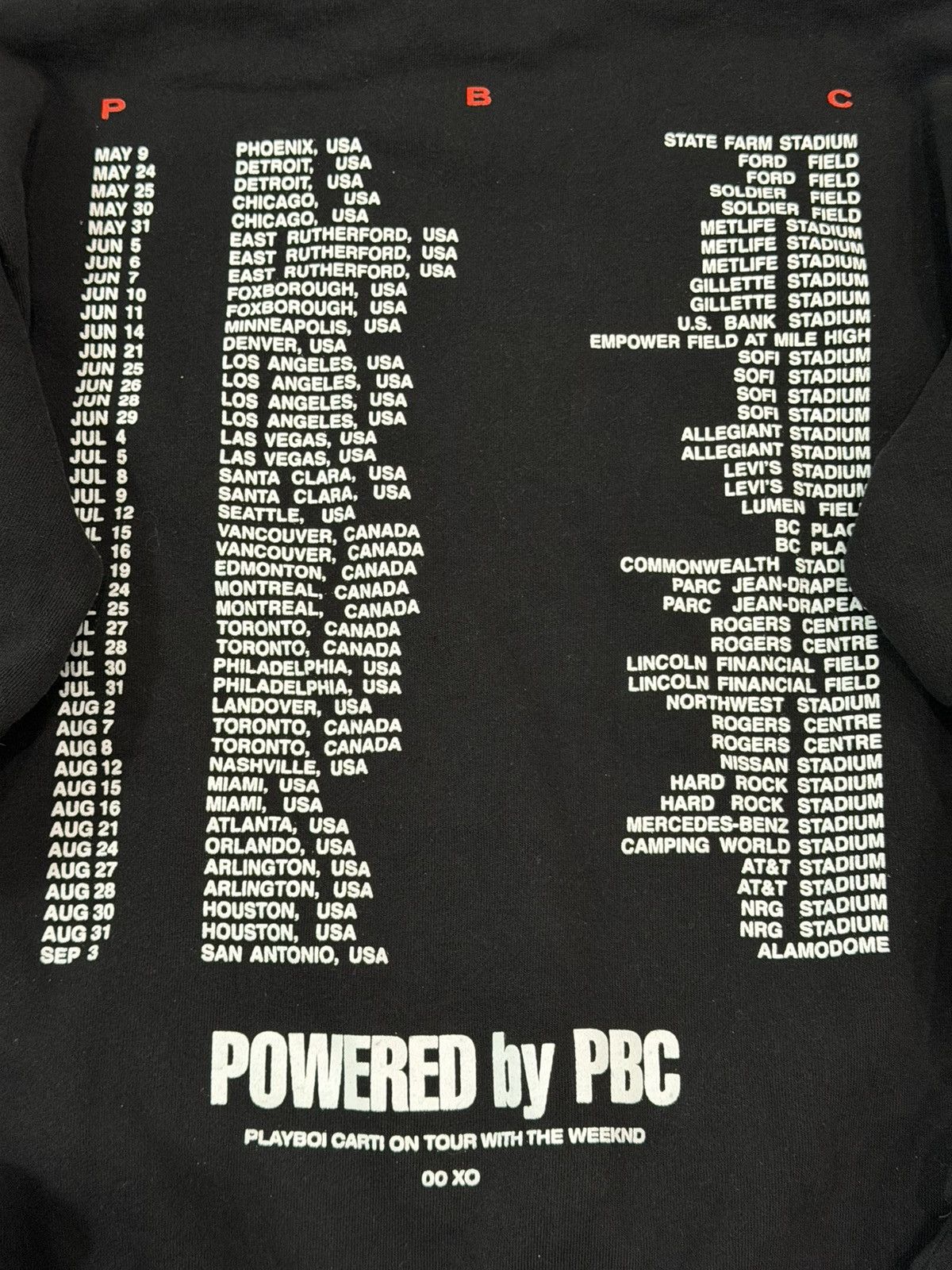 Playboi Carti × The Weeknd Playboi Carti PBC X The Weeknd Tour Opium Hoodie Merch Sz M Size US M / EU 48-50 / 2 - 4 Thumbnail