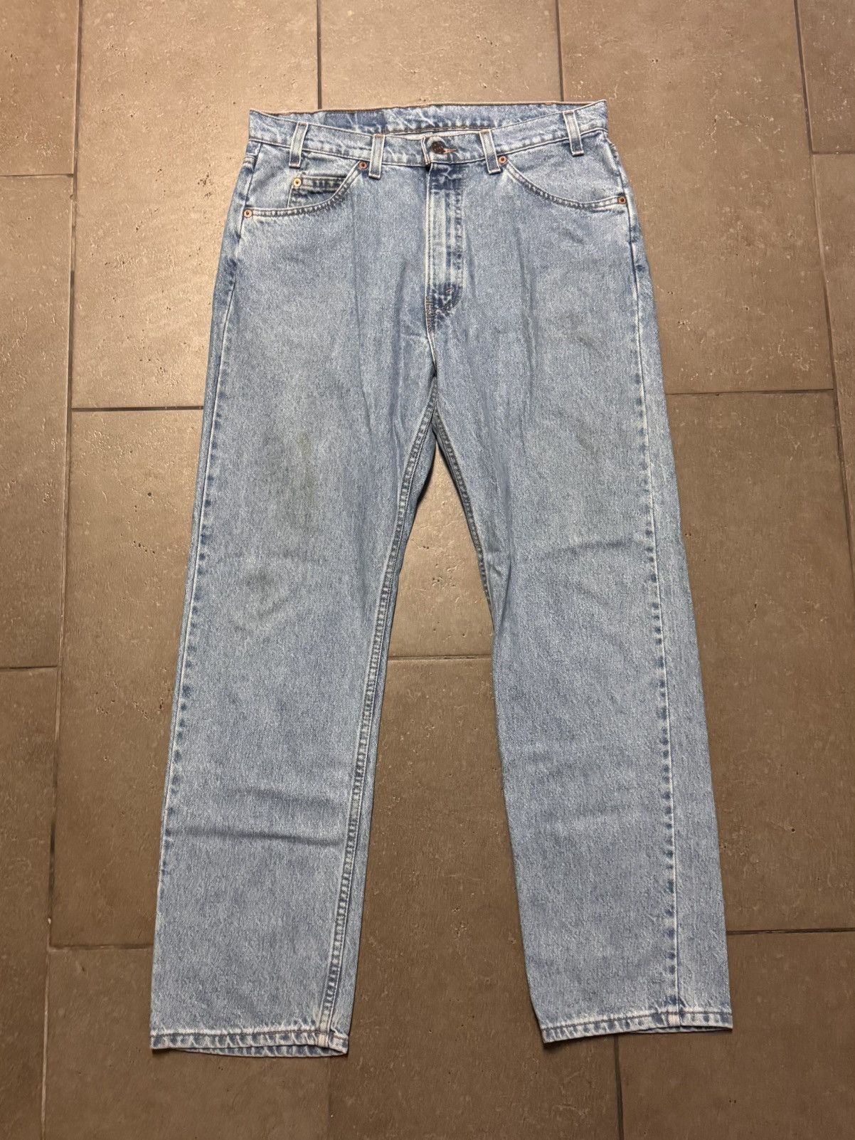 Levi's Vintage 90s Levi’s 505 Orange Tag Made in USA Denim Jeans Size US 34 / EU 50 - 1 Thumbnail